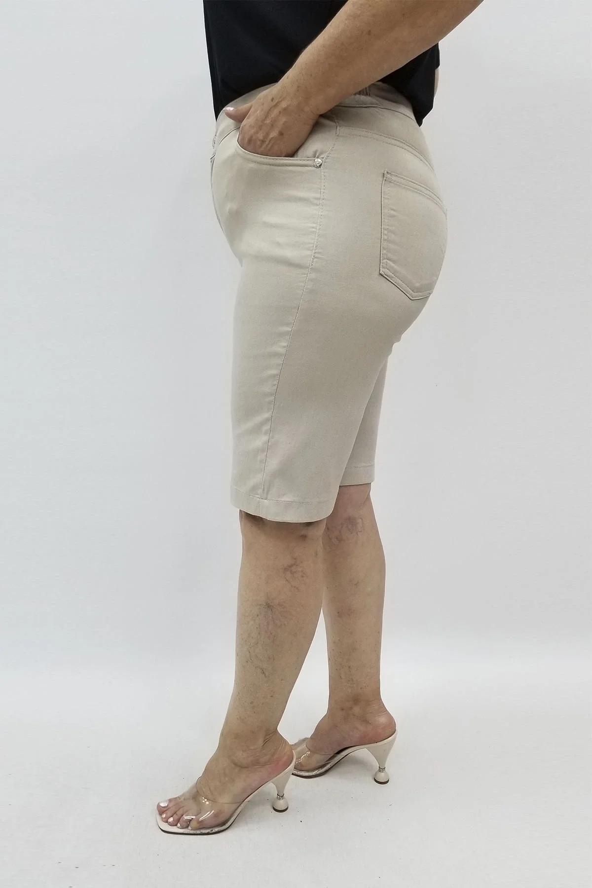 Miraggio Büyük Beden Şort 98658 TAŞ