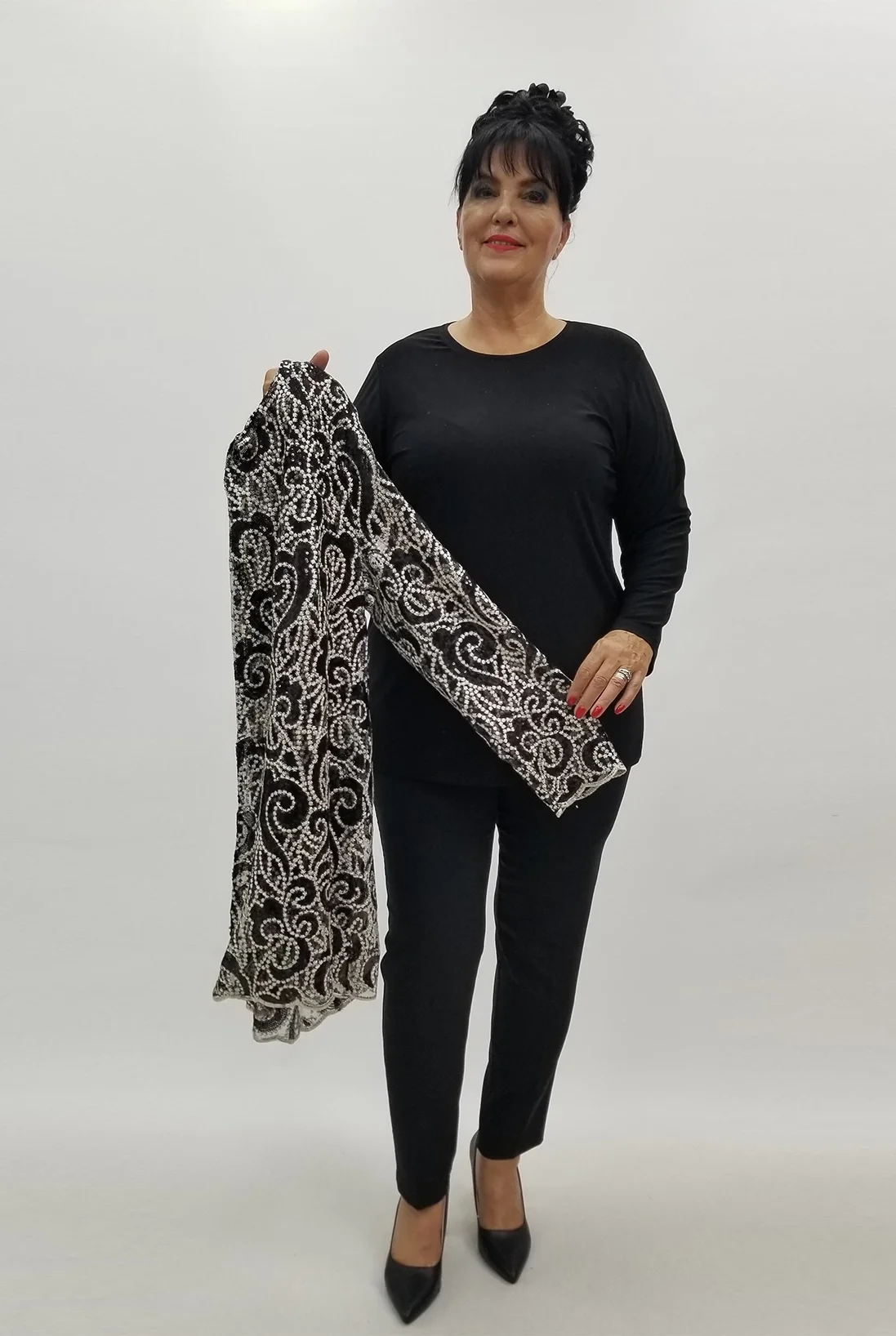 Miraggio Büyük Beden Takım 4005 SİYAH