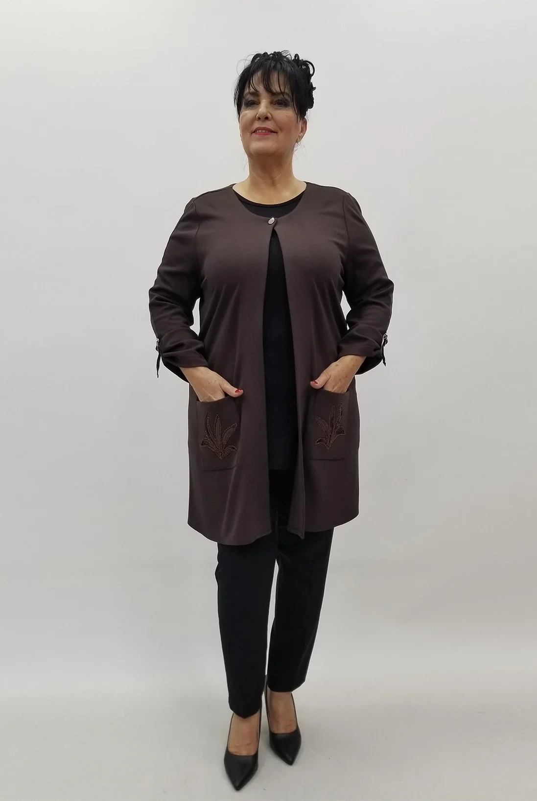 Miraggio Büyük Beden Takım 4157 KAHVE