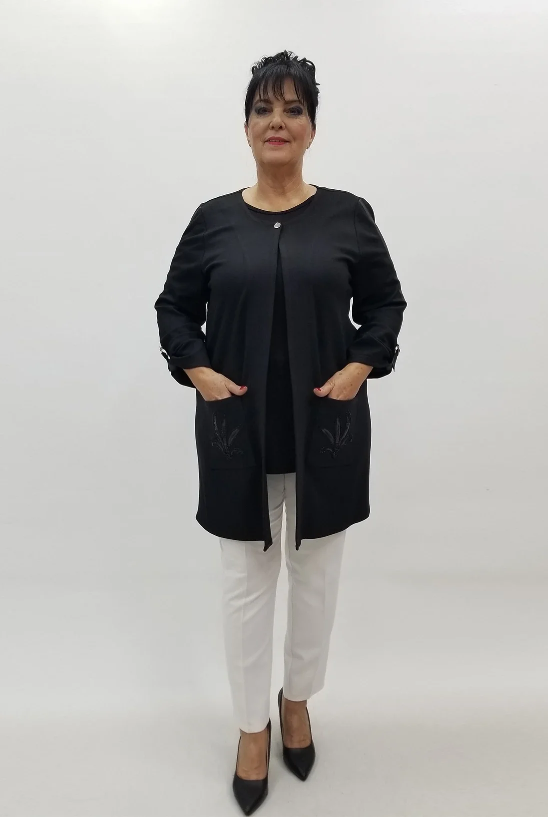 Miraggio Büyük Beden Takım 4157 SİYAH