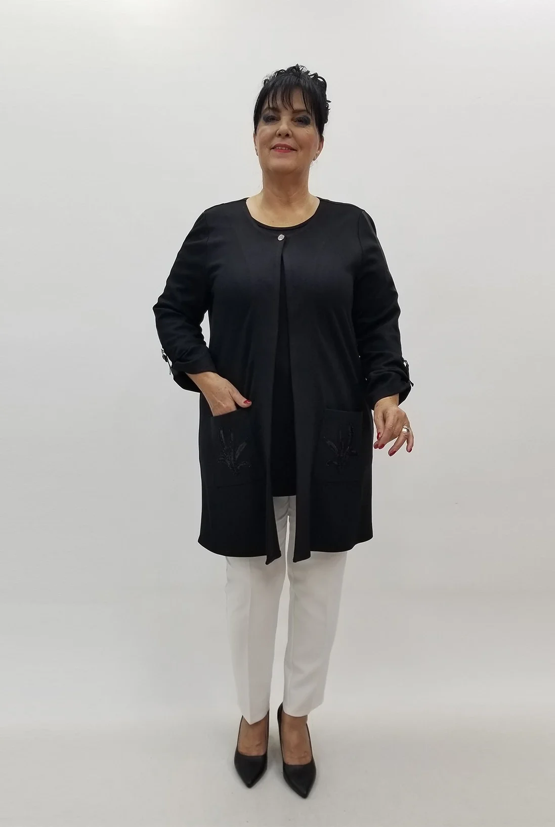 Miraggio Büyük Beden Takım 4157 SİYAH