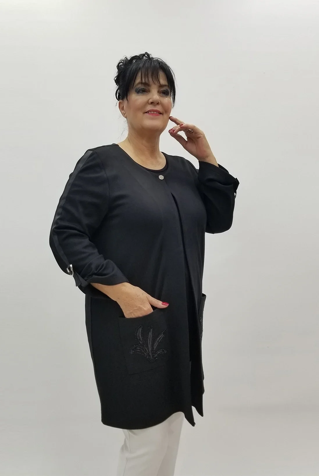 Miraggio Büyük Beden Takım 4157 SİYAH