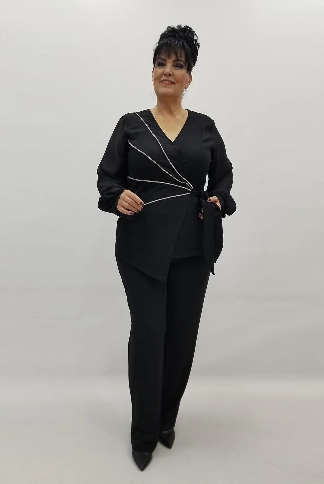 Miraggio Büyük Beden Takım 4179 SİYAH