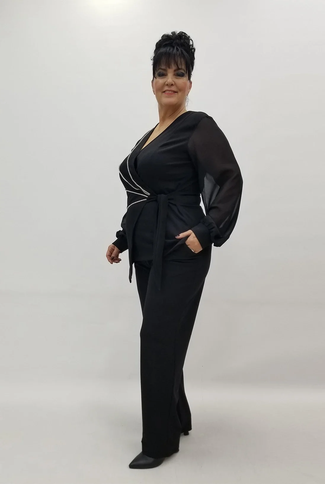 Miraggio Büyük Beden Takım 4179 SİYAH