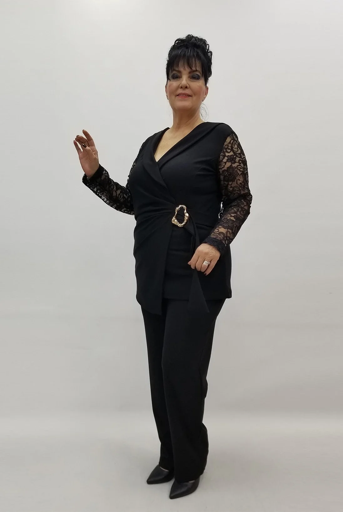 Miraggio Büyük Beden Takım 4181 SİYAH