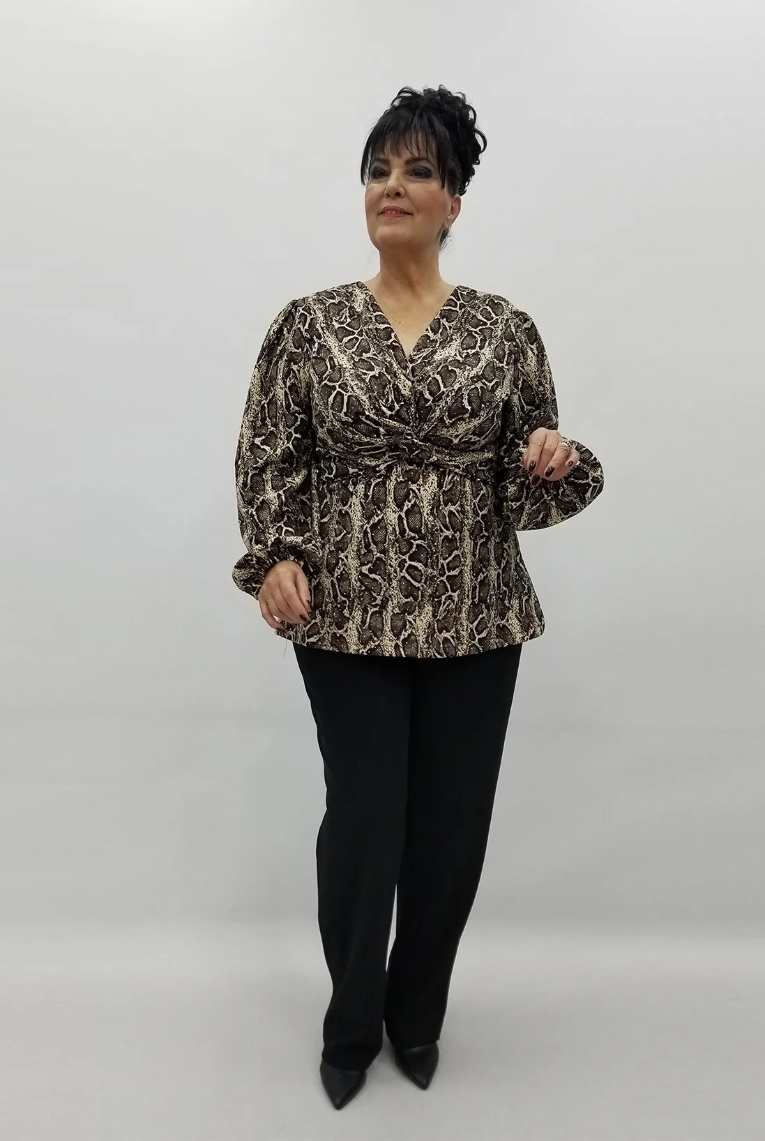 Miraggio Büyük Beden Takım 4206 SİYAH/BEJ