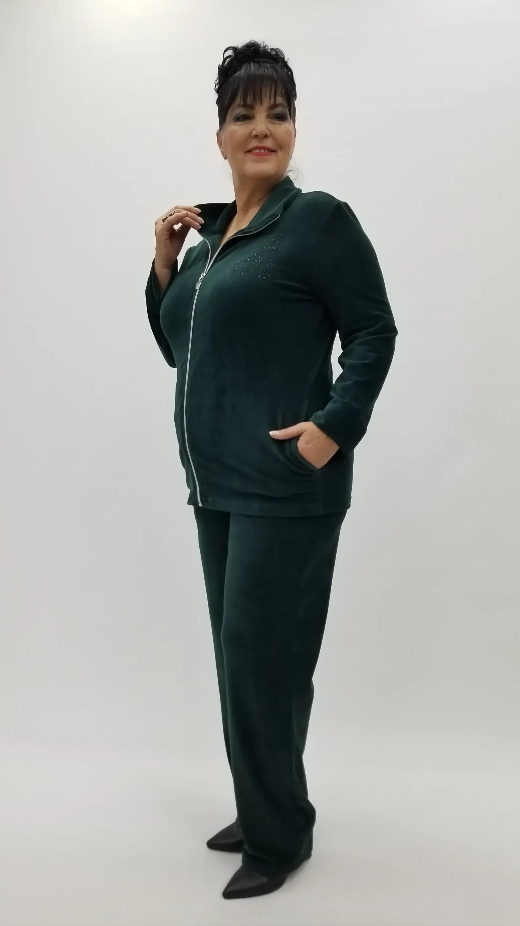 Miraggio Büyük Beden Takım 4260 ZÜMRÜT YEŞİLİ