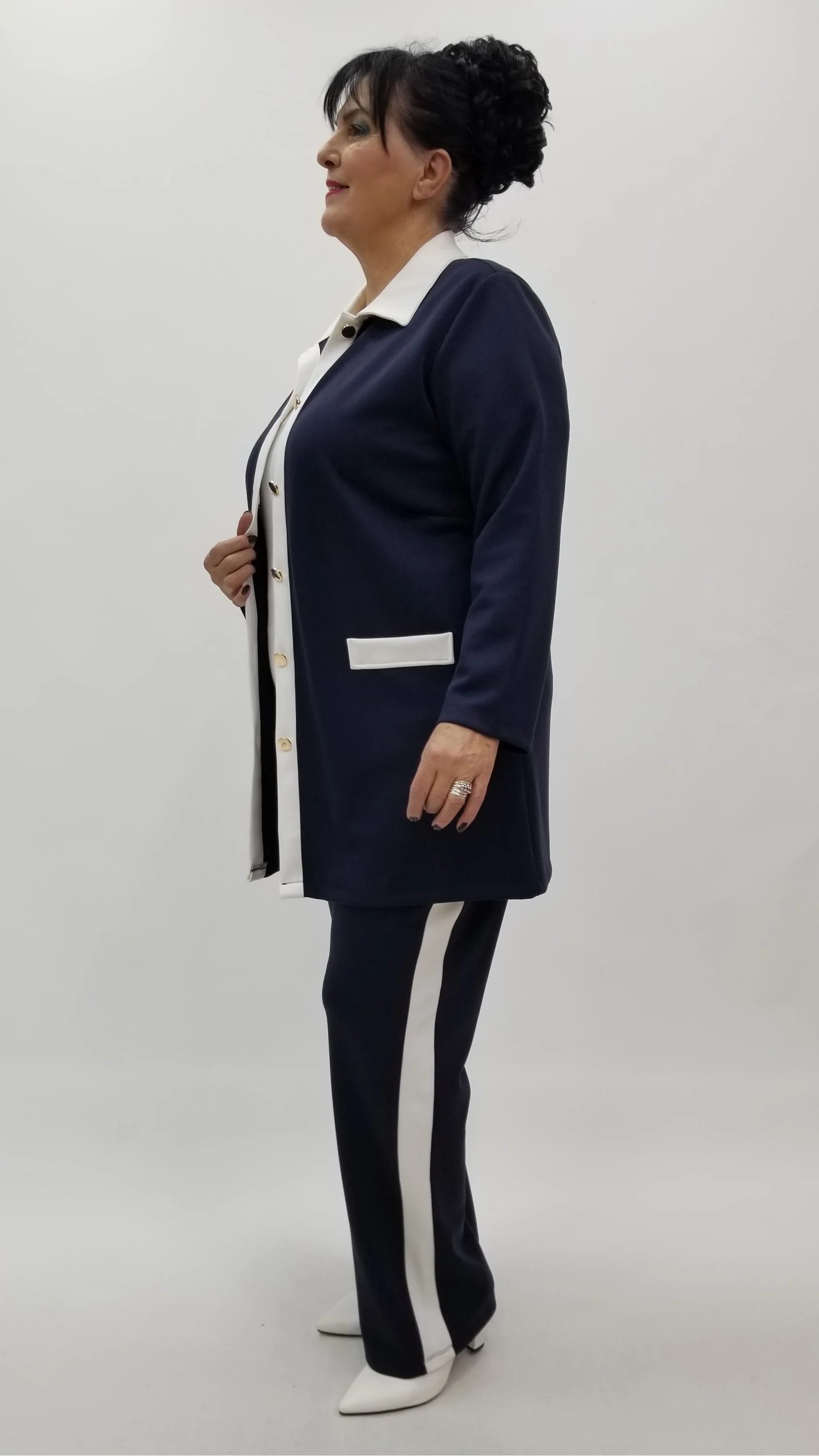 Miraggio Büyük Beden Takım 4304 LACİVERT