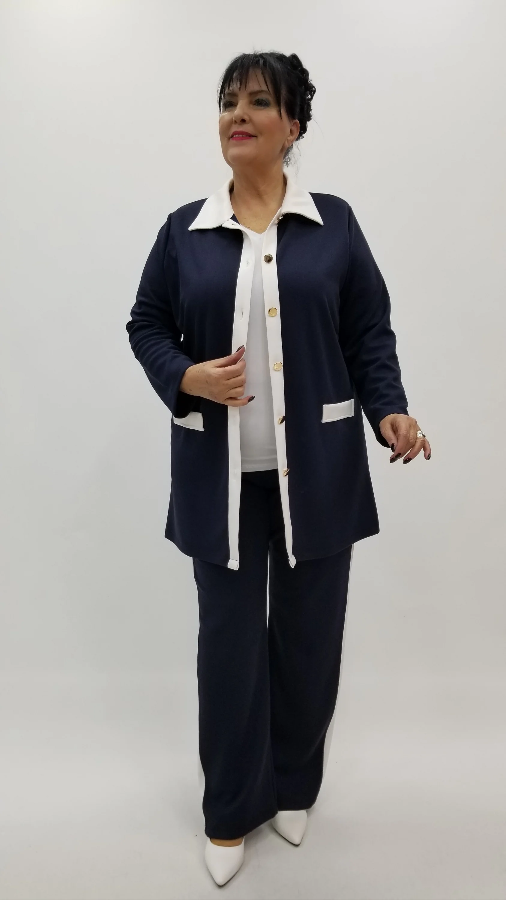 Miraggio Büyük Beden Takım 4304 LACİVERT