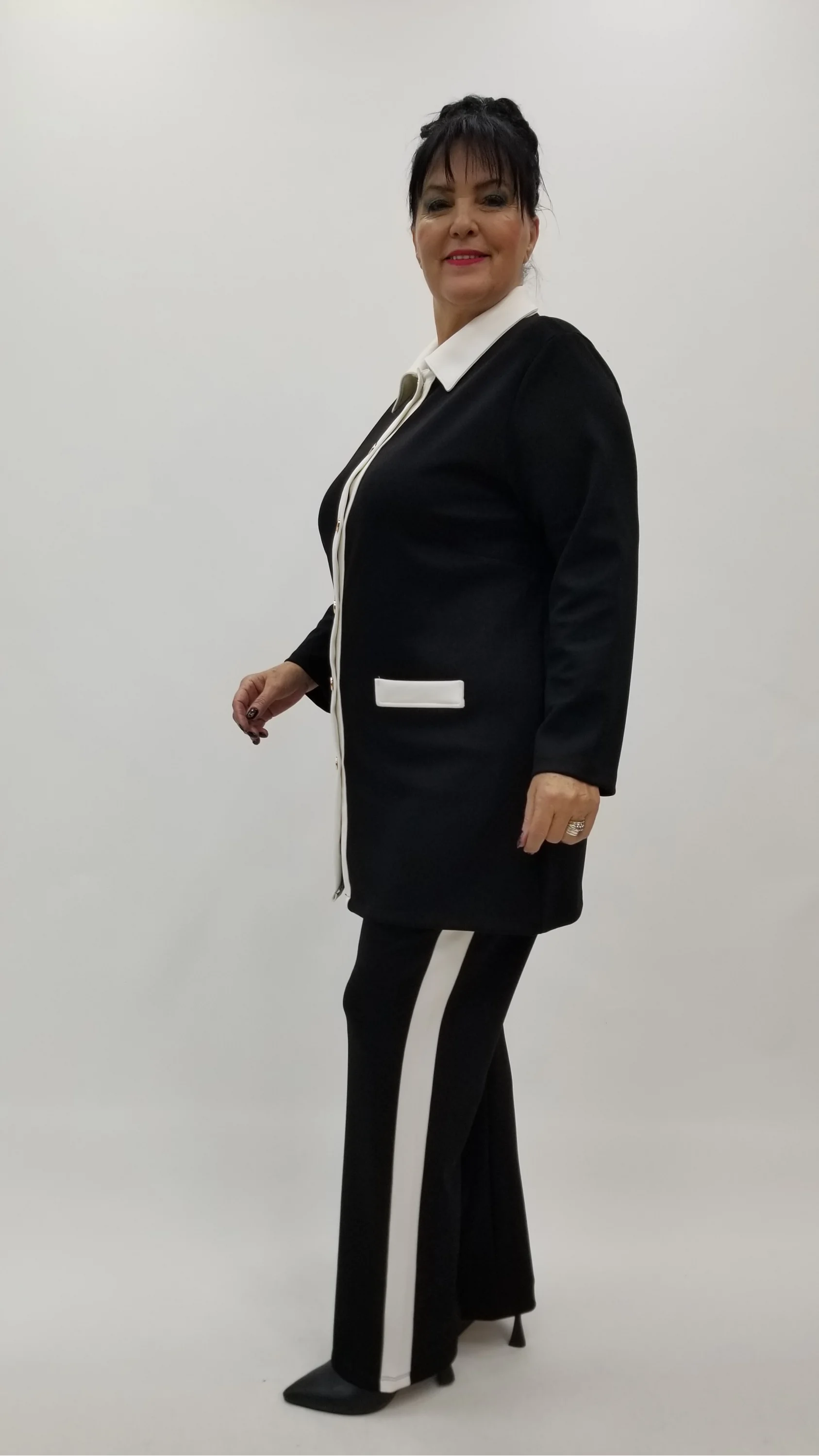 Miraggio Büyük Beden Takım 4304 SİYAH