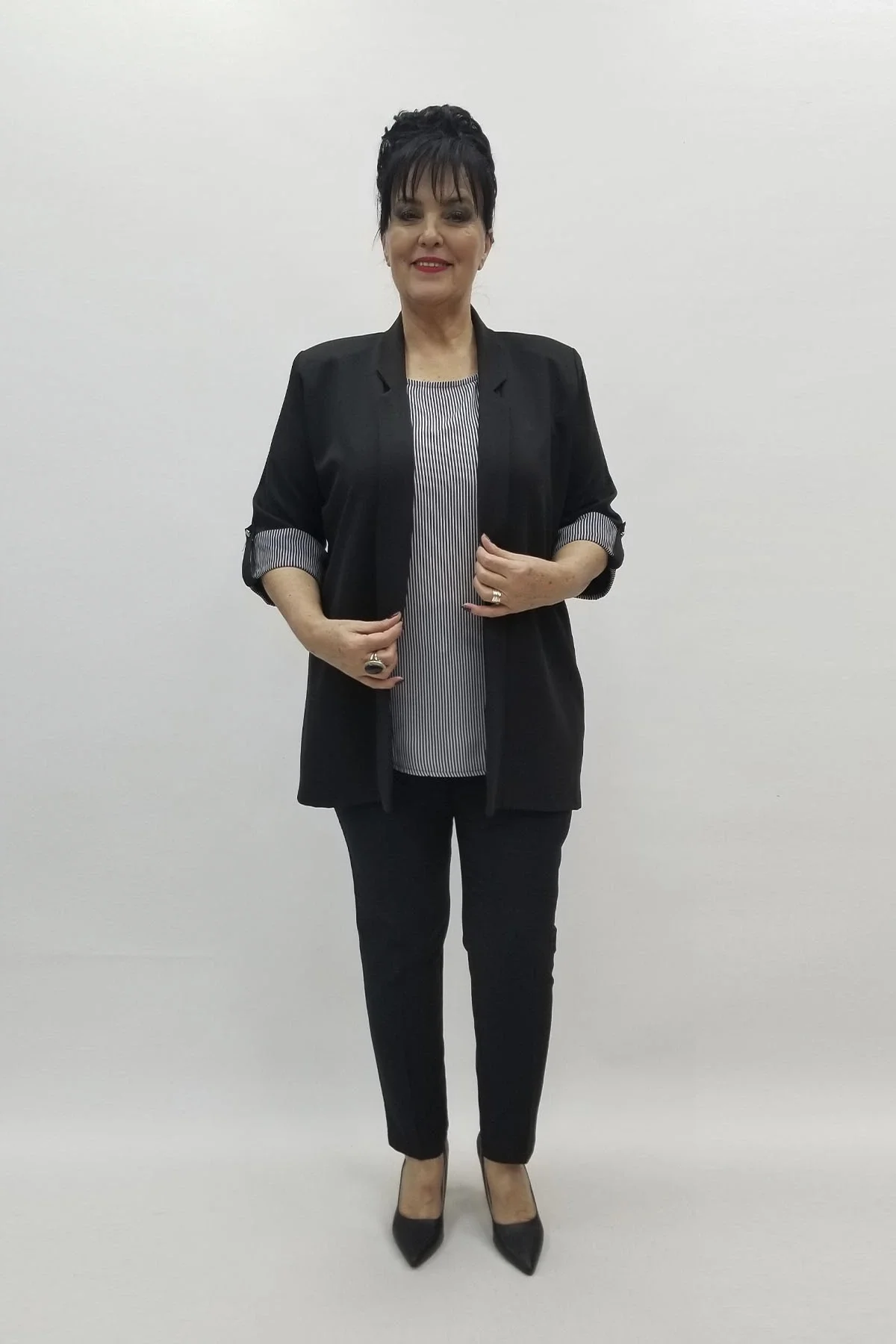 Miraggio Büyük Beden Takım 98477 SİYAH