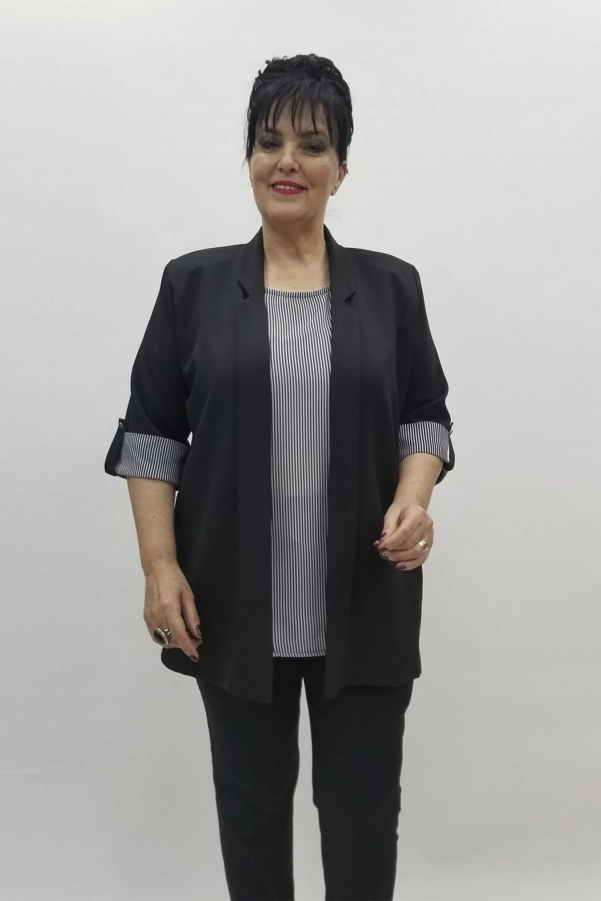 Miraggio Büyük Beden Takım 98477 SİYAH