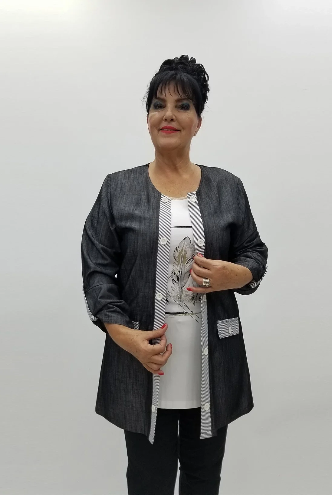 Miraggio Büyük Beden Takım 99212 ANTRASİT