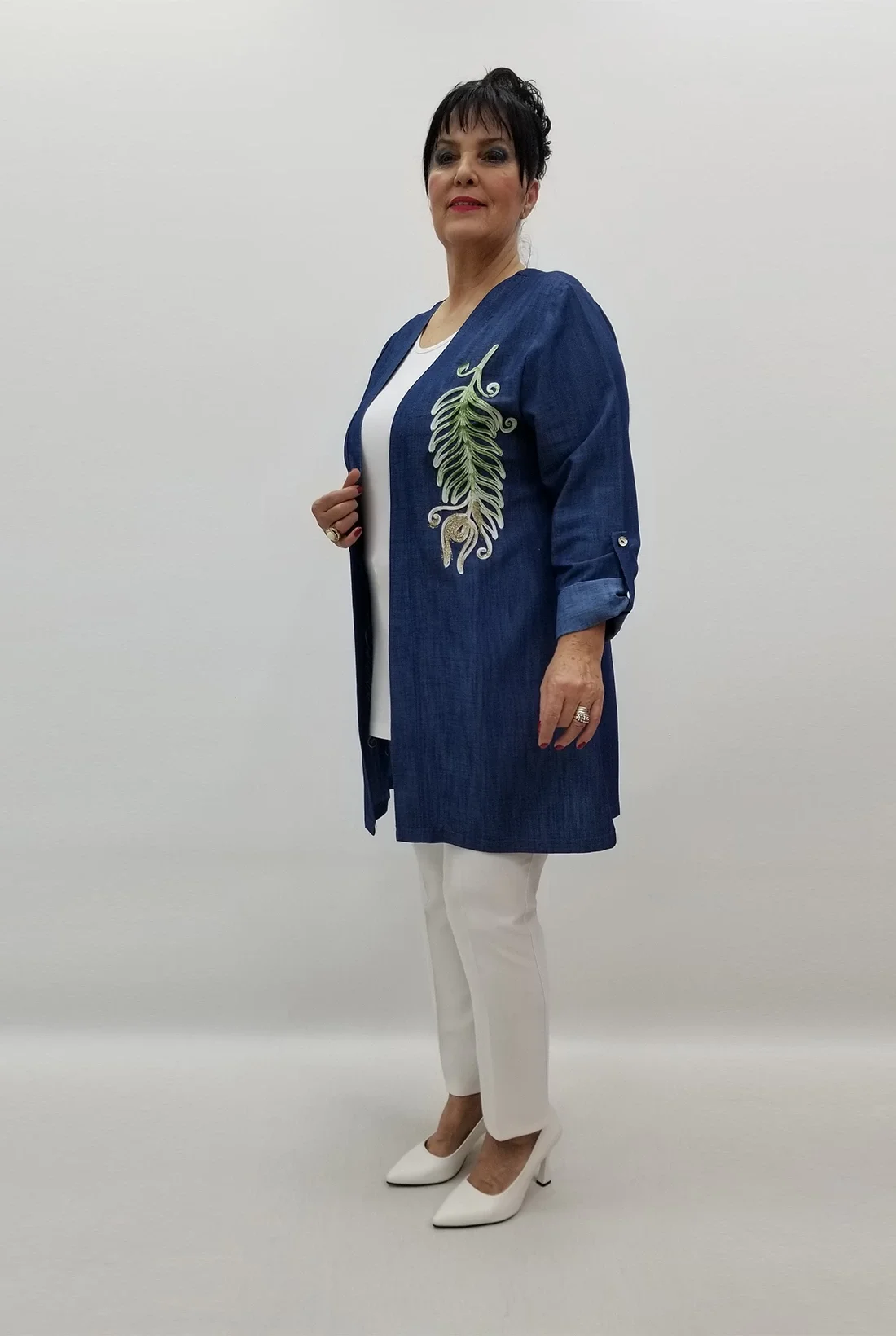 Miraggio Büyük Beden Takım 99238 MAVİ