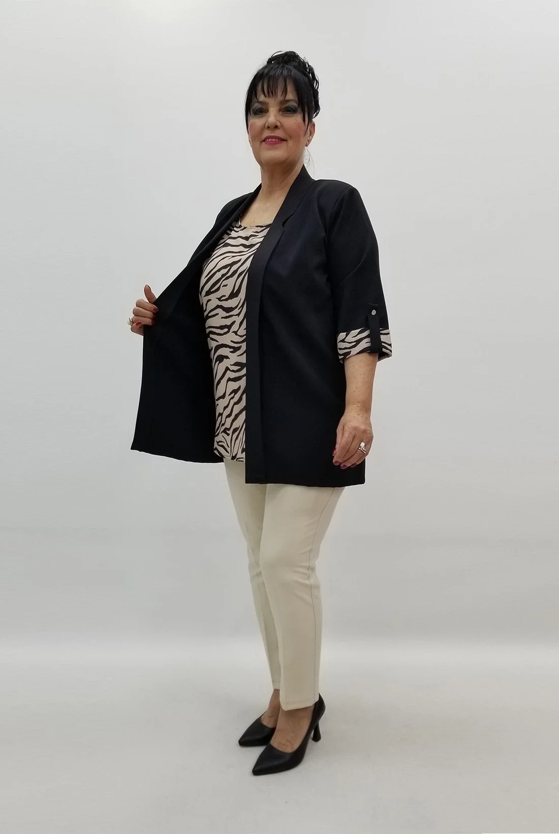 Miraggio Büyük Beden Takım 99515 SİYAH