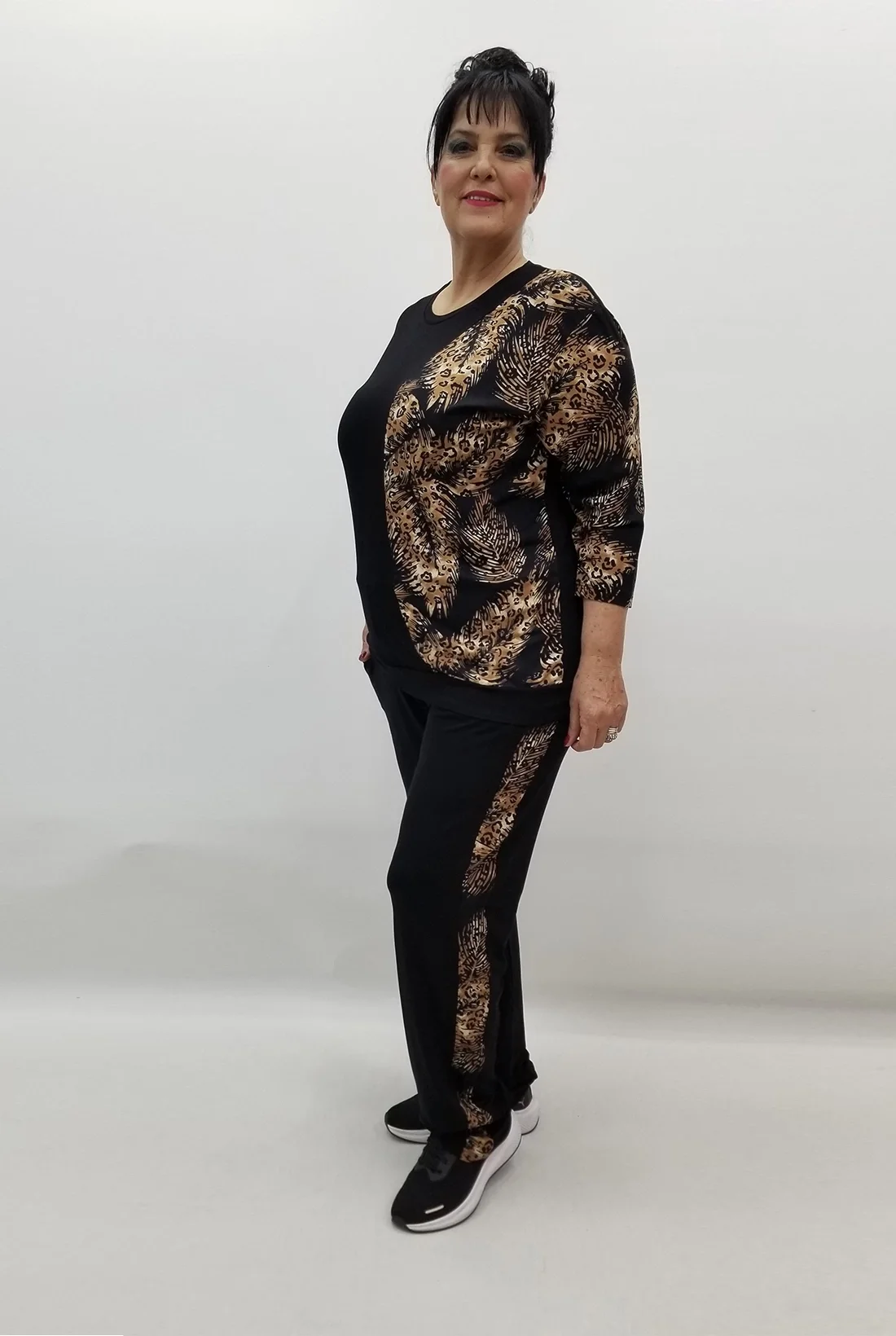 Miraggio Büyük Beden Takım 99517 KAHVE-SİYAH