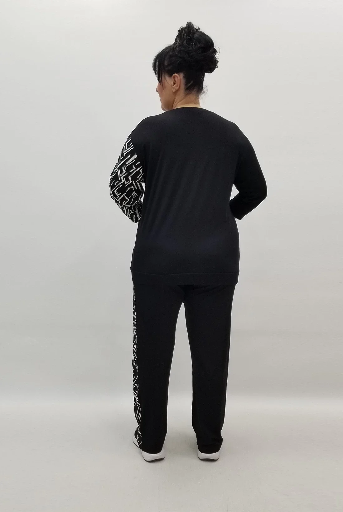 Miraggio Büyük Beden Takım 99517 SİYAH/BEYAZ