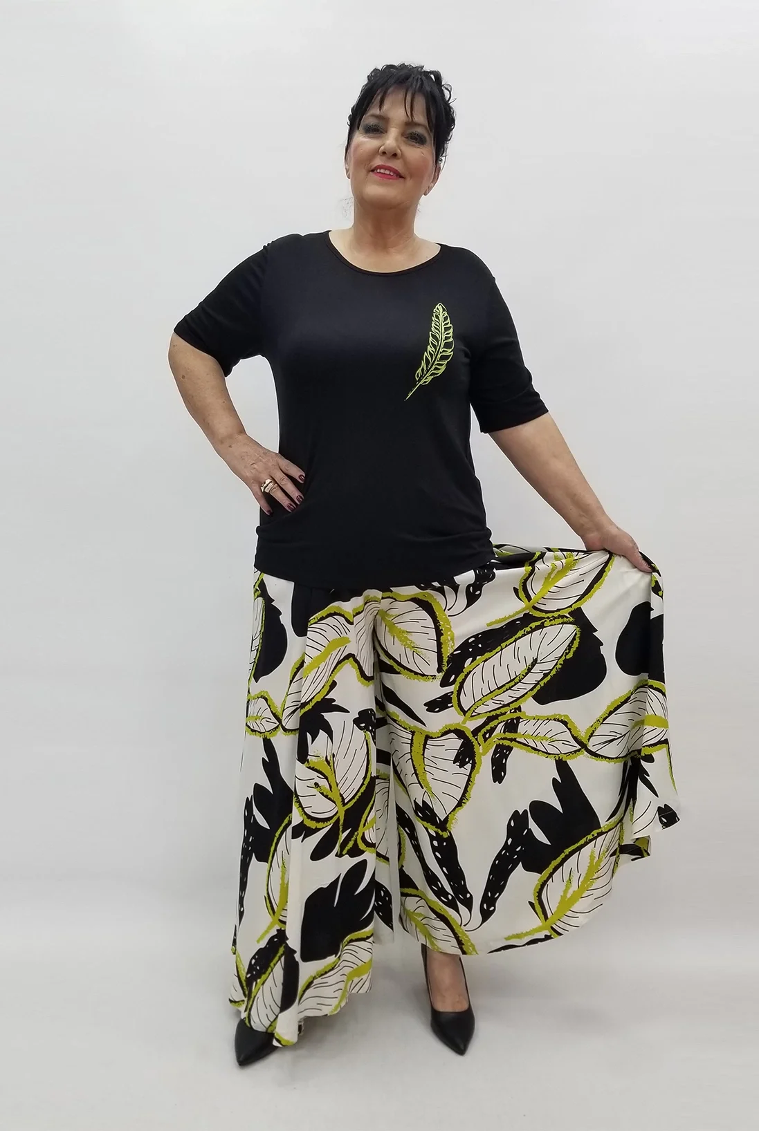 Miraggio Büyük Beden Takım 99576 SİYAH