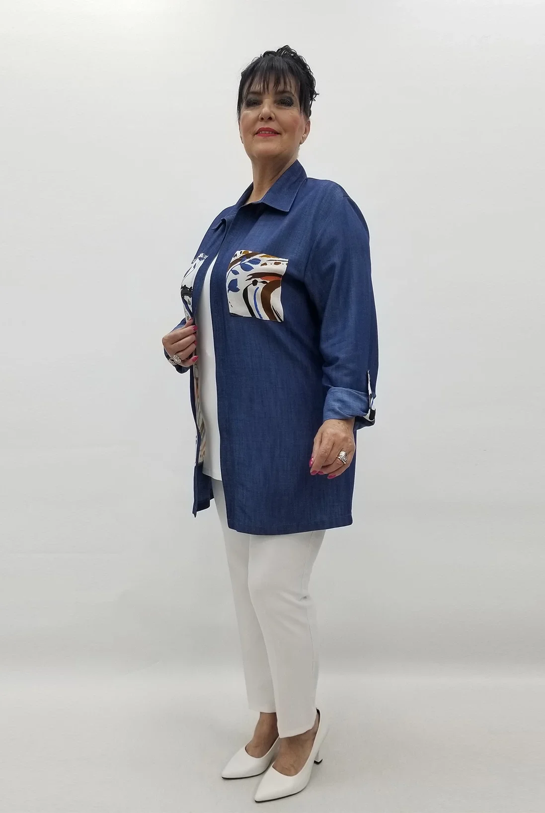 Miraggio Büyük Beden Takım 99613 İNDİGO