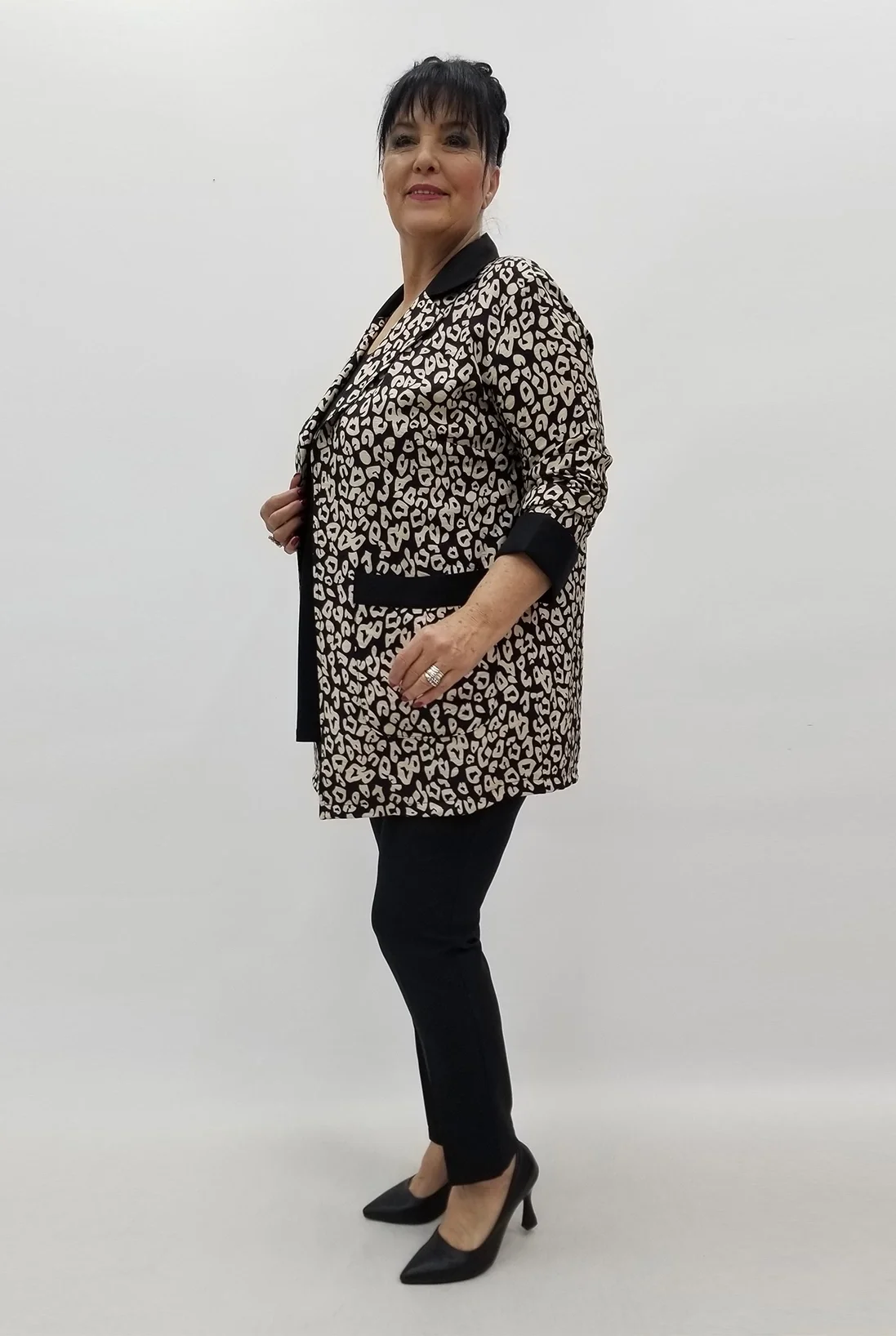 Miraggio Büyük Beden Takım 99620 SİYAH/BEJ