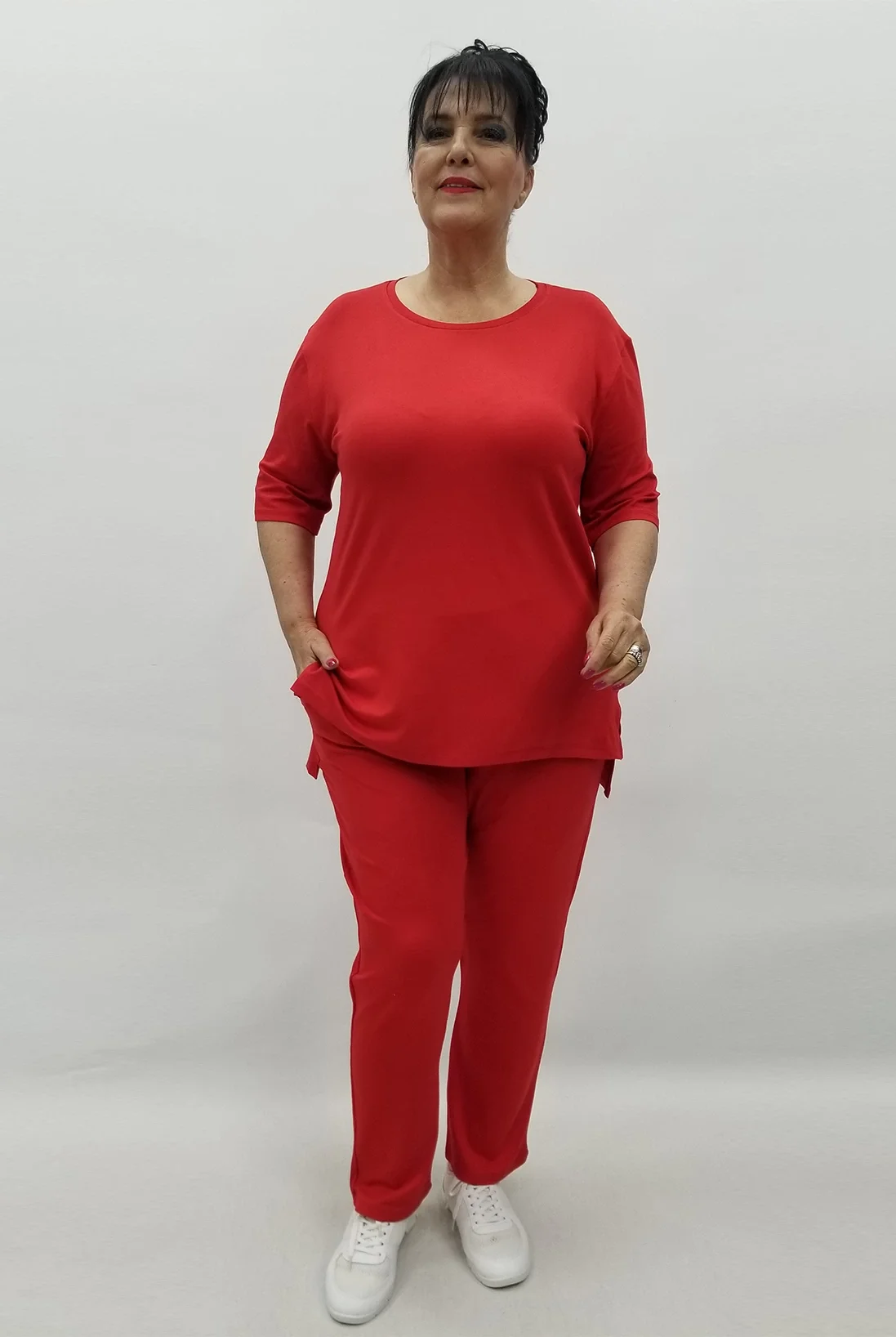 Miraggio Büyük Beden Takım 99626 KIRMIZI