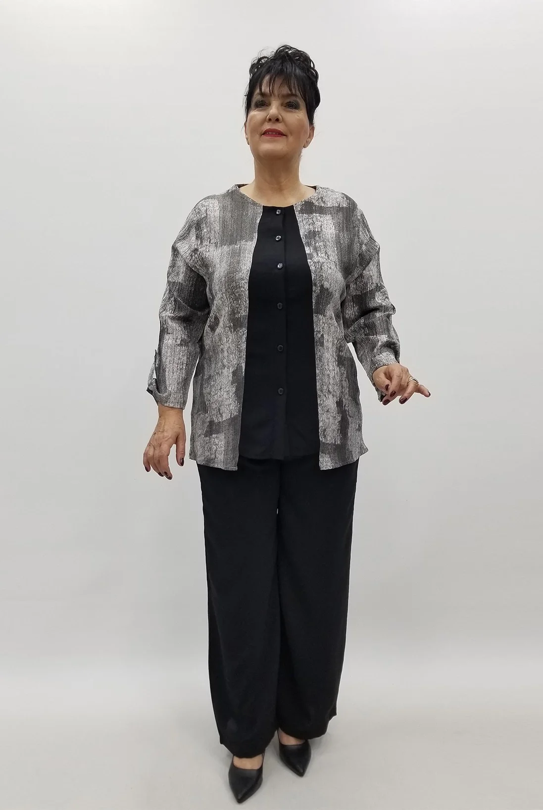 Miraggio Büyük Beden Takım 99652 SİYAH