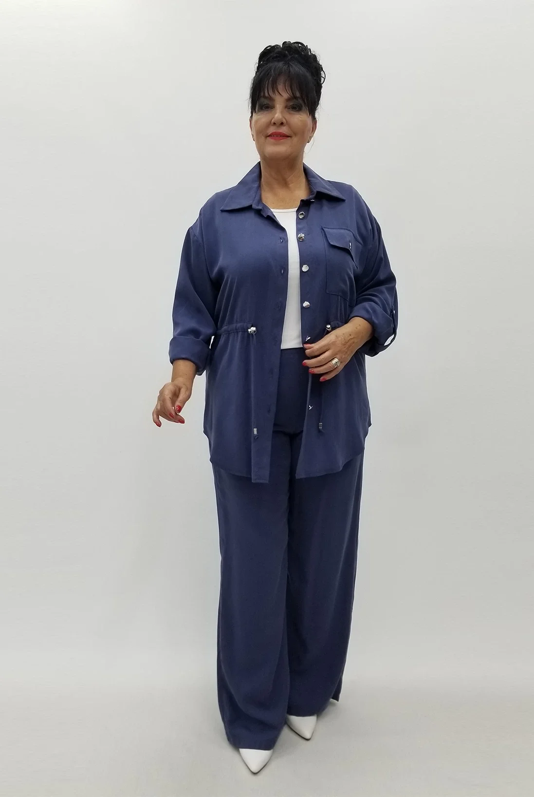 Miraggio Büyük Beden Takım 99693 İNDİGO