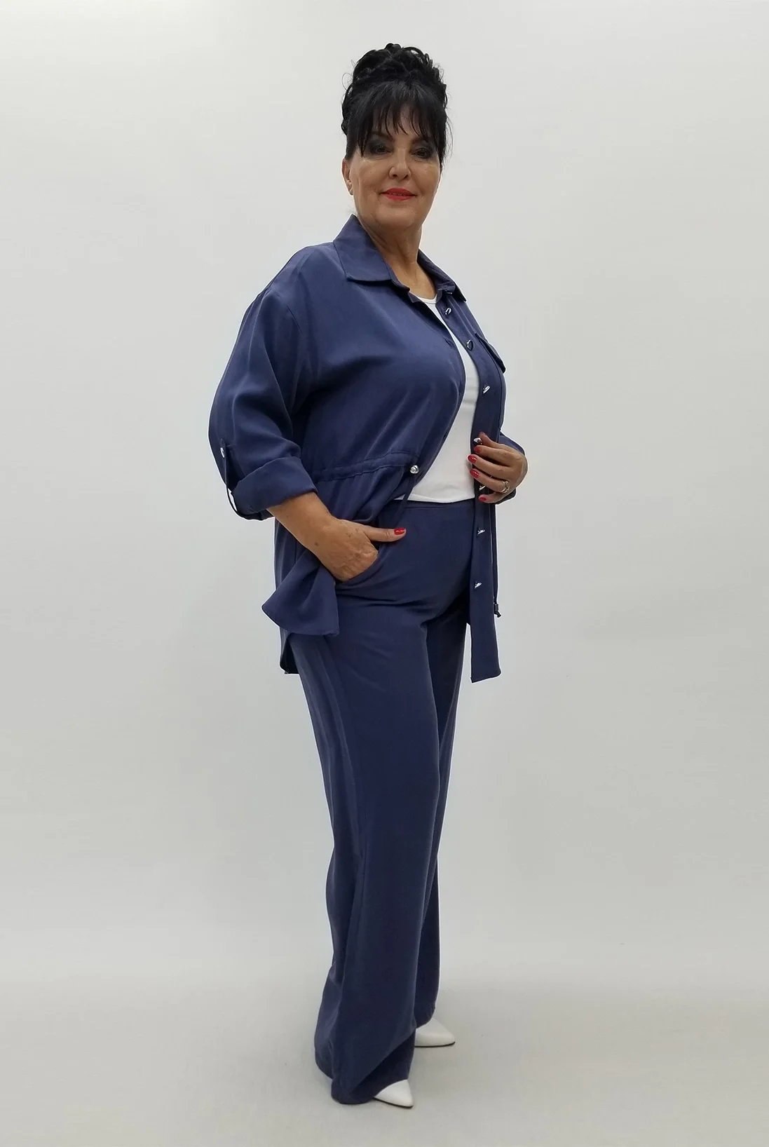 Miraggio Büyük Beden Takım 99693 İNDİGO