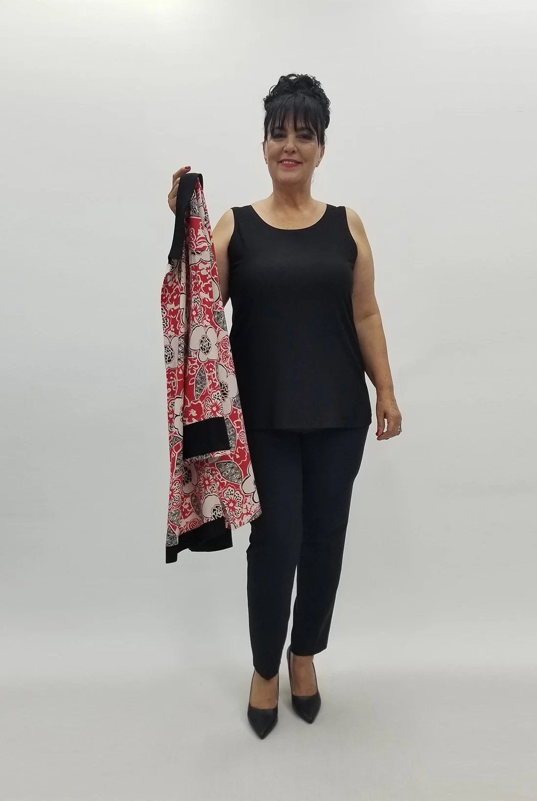 Miraggio Büyük Beden Takım 99912 KIRMIZI/SİYAH