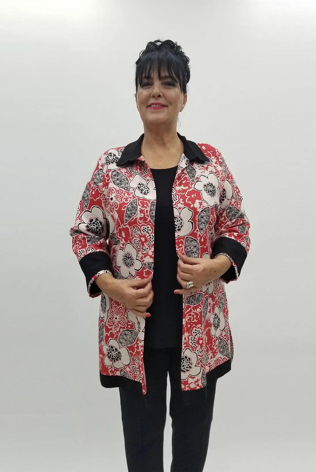 Miraggio Büyük Beden Takım 99912 KIRMIZI/SİYAH