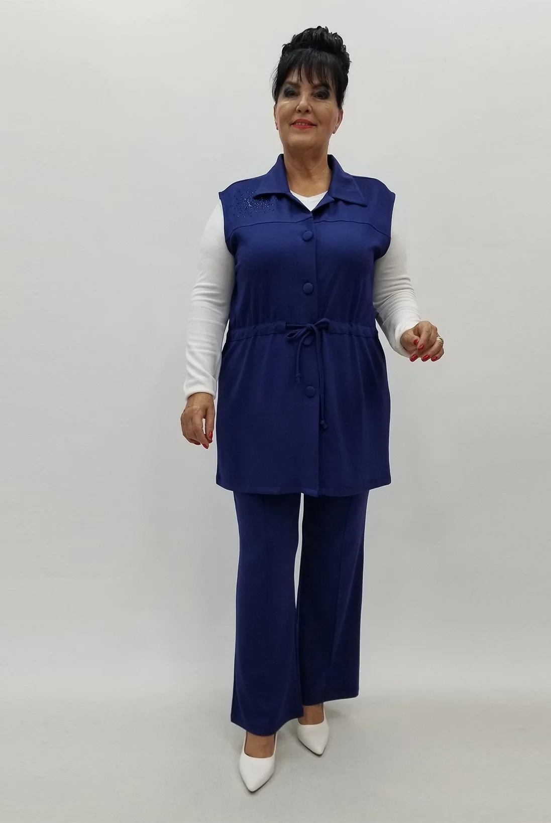 Miraggio Büyük Beden Takım 99978 LACİVERT