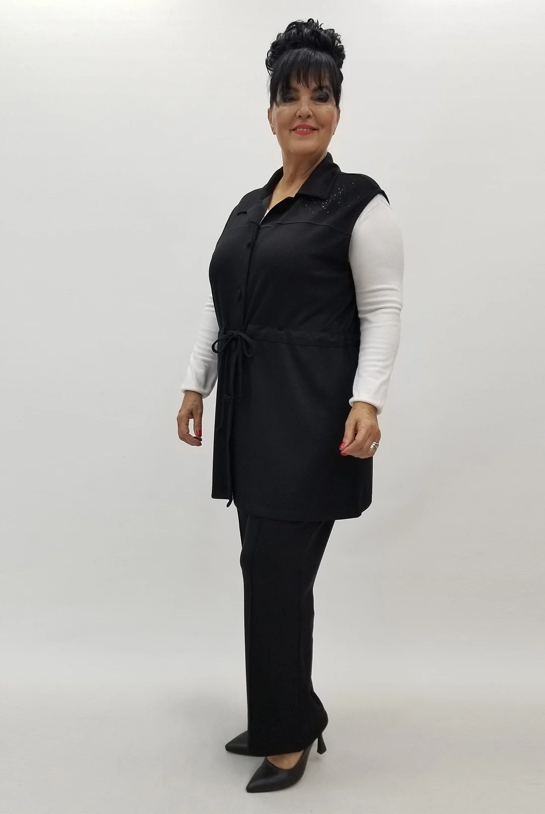 Miraggio Büyük Beden Takım 99978 SİYAH