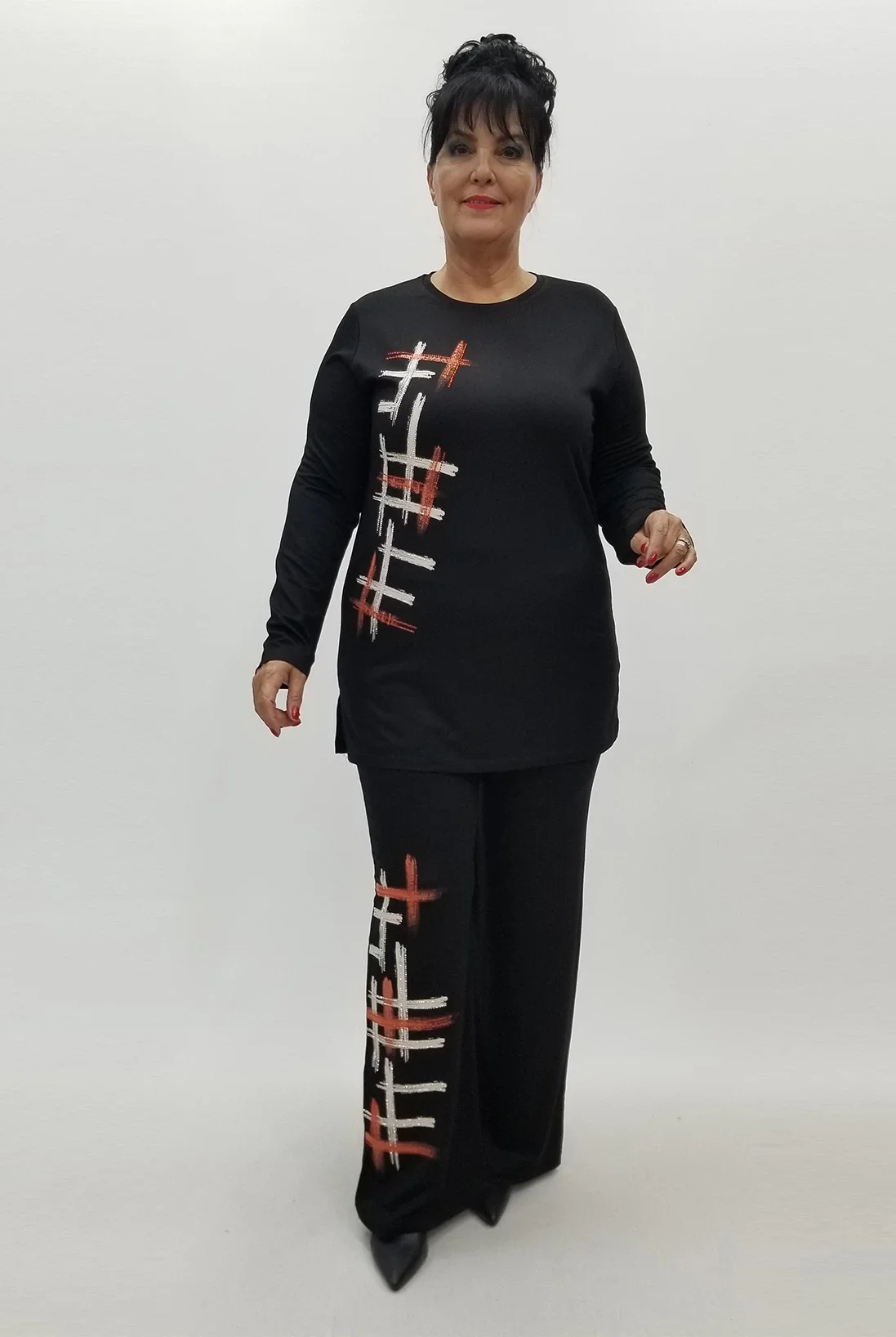 Miraggio Büyük Beden Takım 99993 SİYAH