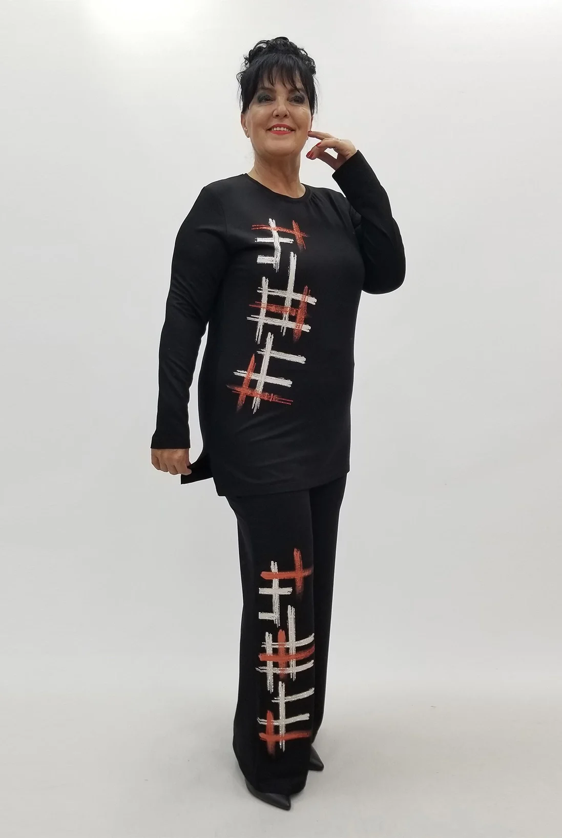 Miraggio Büyük Beden Takım 99993 SİYAH