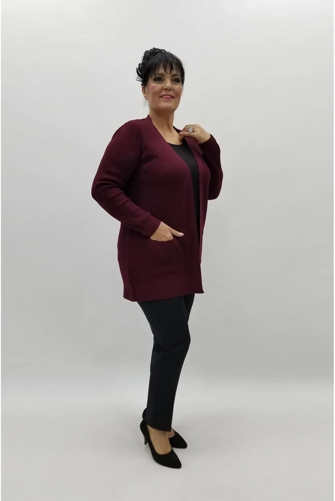 Miraggio Büyük Beden Triko 4000 BORDO