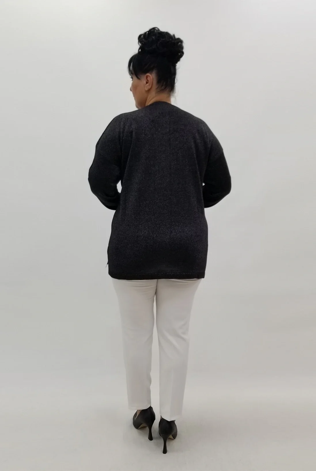 Miraggio Büyük Beden Triko 4045 SİYAH