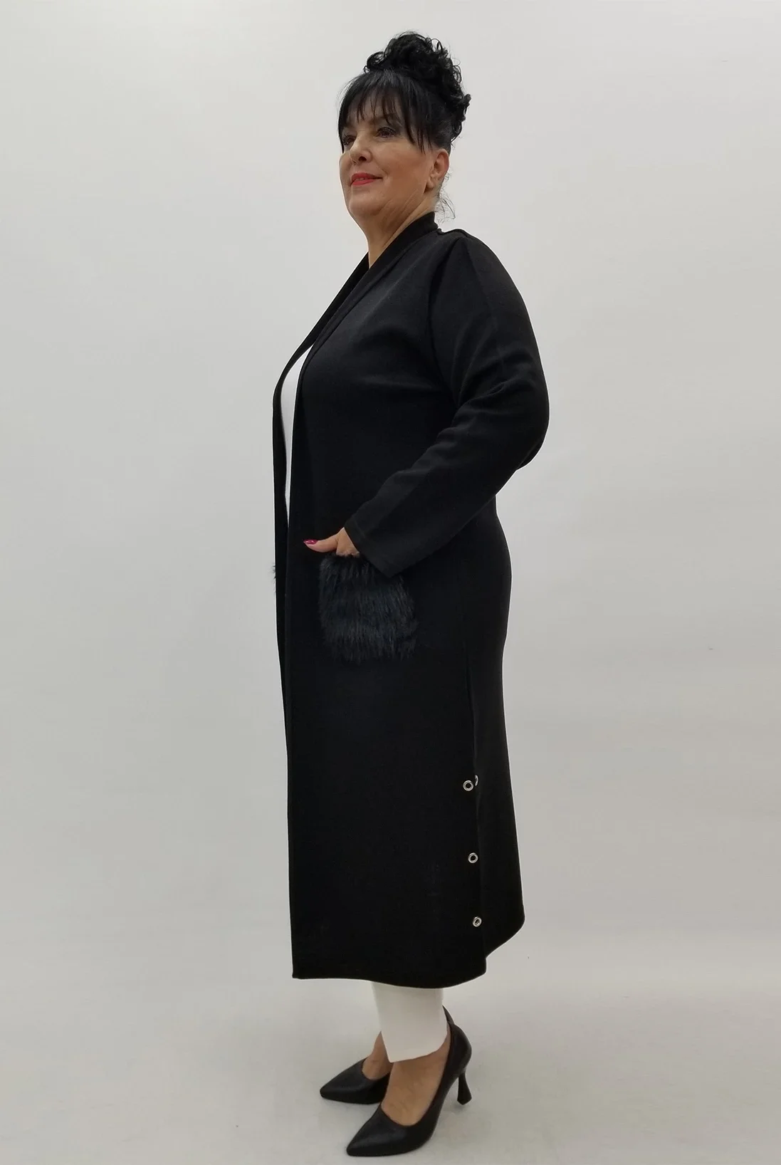 Miraggio Büyük Beden Triko 4053 SİYAH