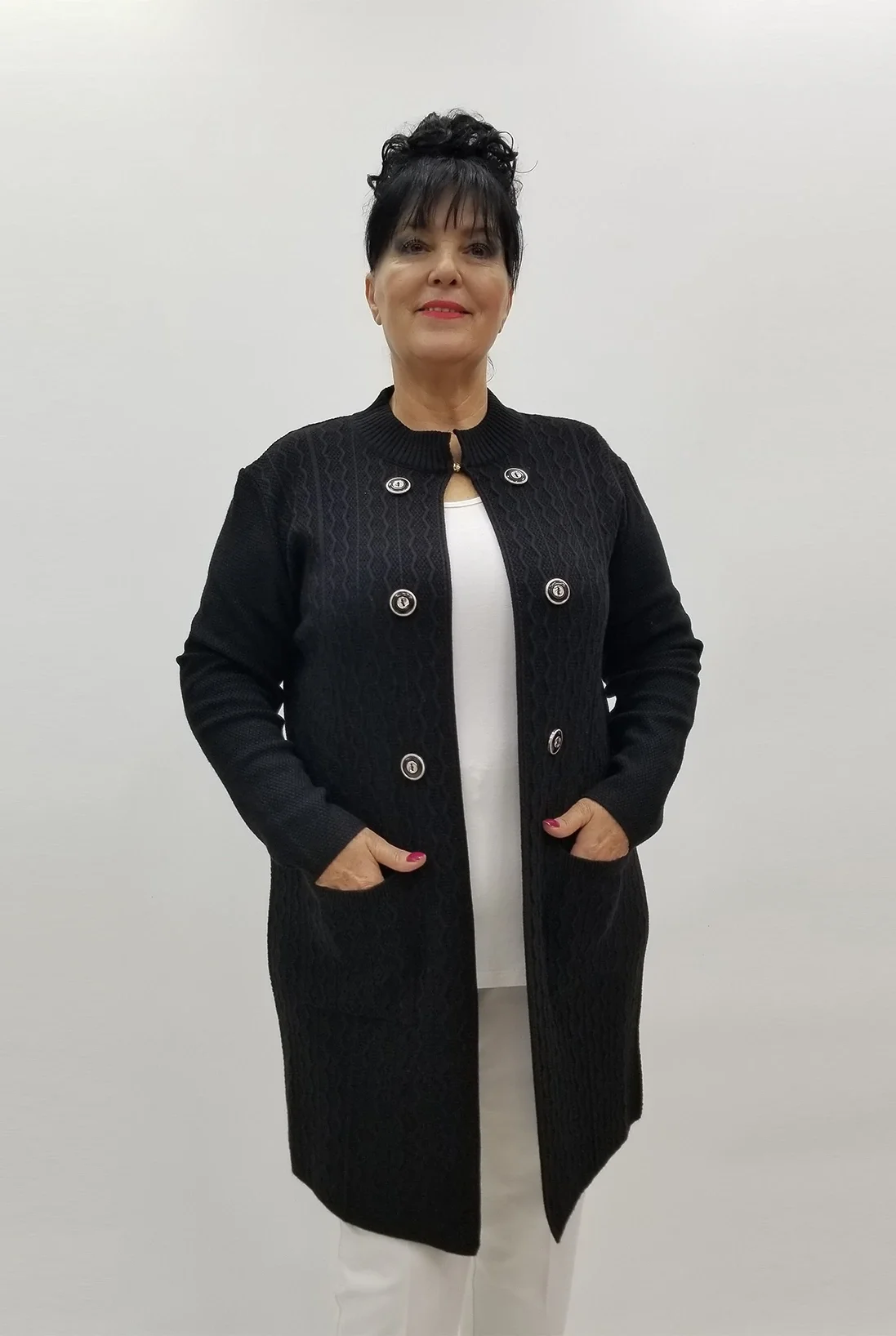 Miraggio Büyük Beden Triko 4055 SİYAH