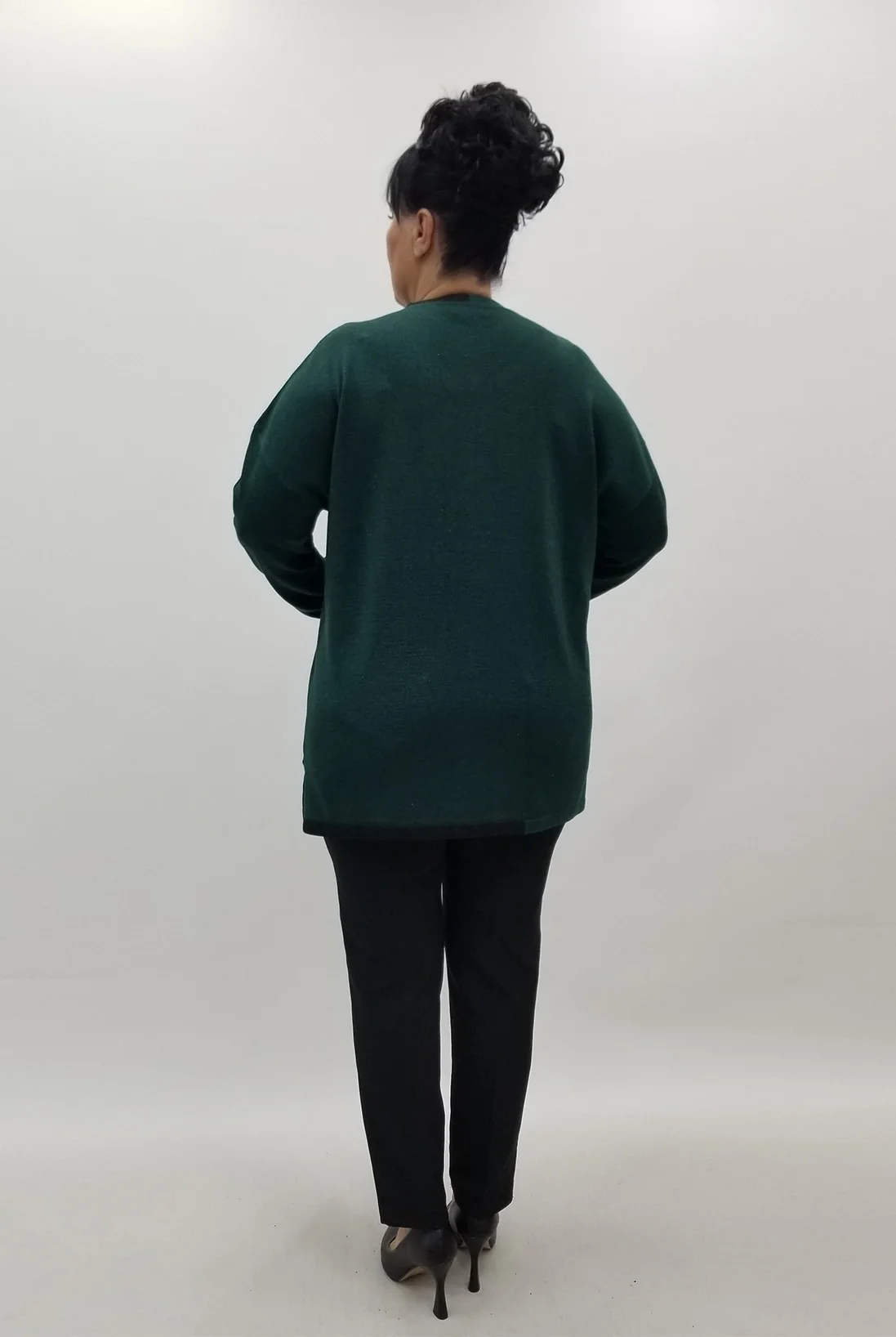 Miraggio Büyük Beden Triko 4104 ZÜMRÜT YEŞİLİ