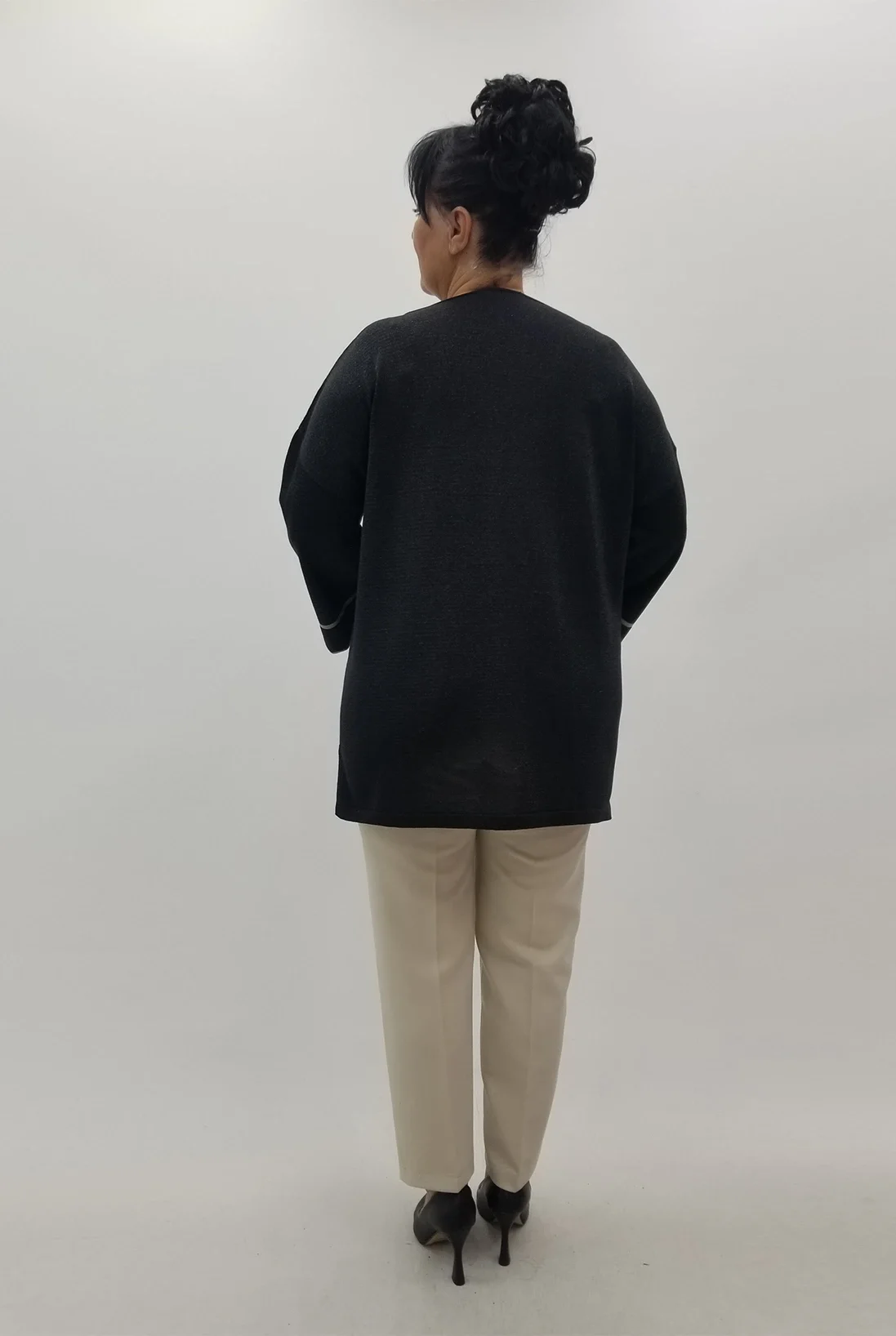 Miraggio Büyük Beden Triko 4105 SİYAH