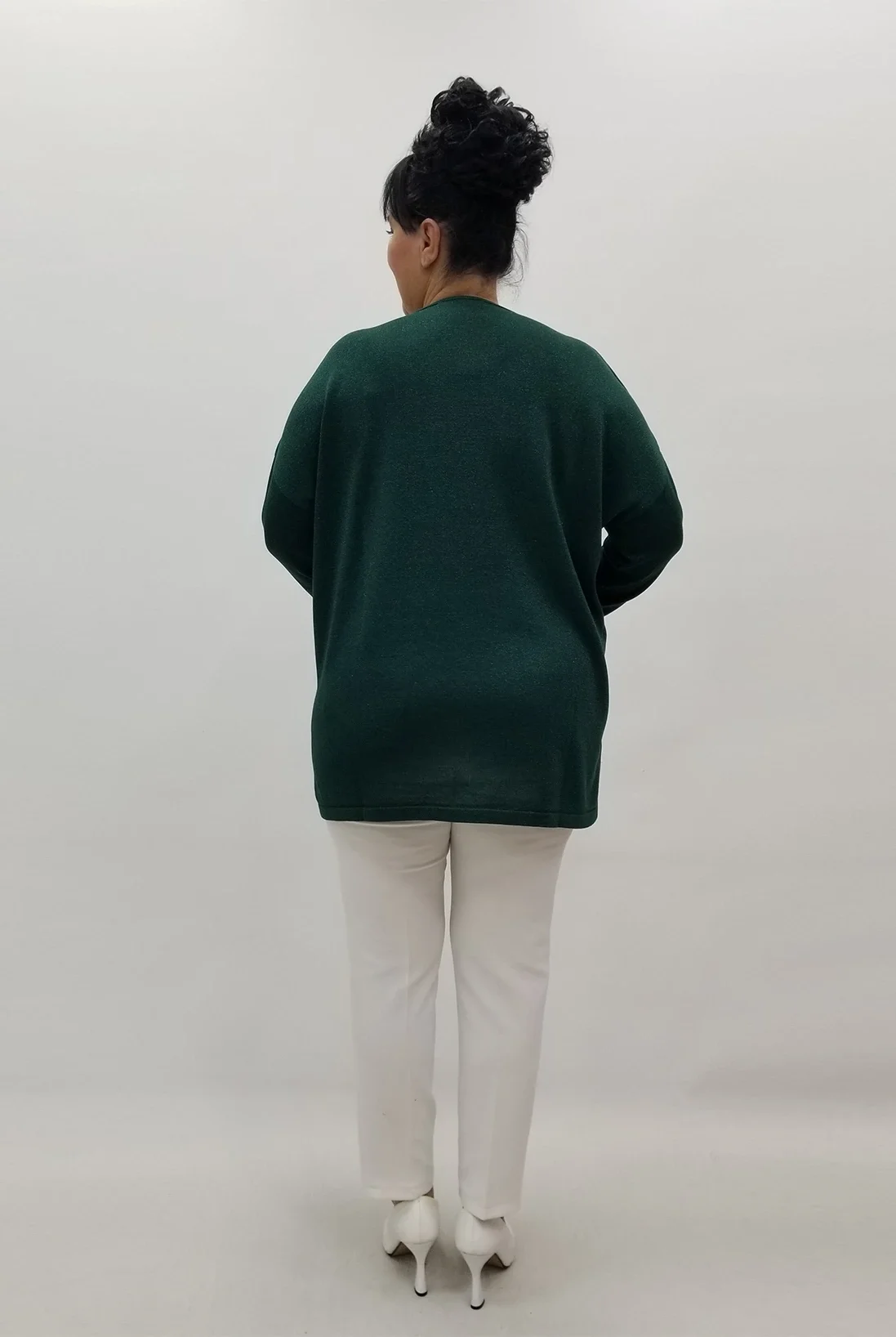 Miraggio Büyük Beden Triko 4183 ZÜMRÜT YEŞİLİ