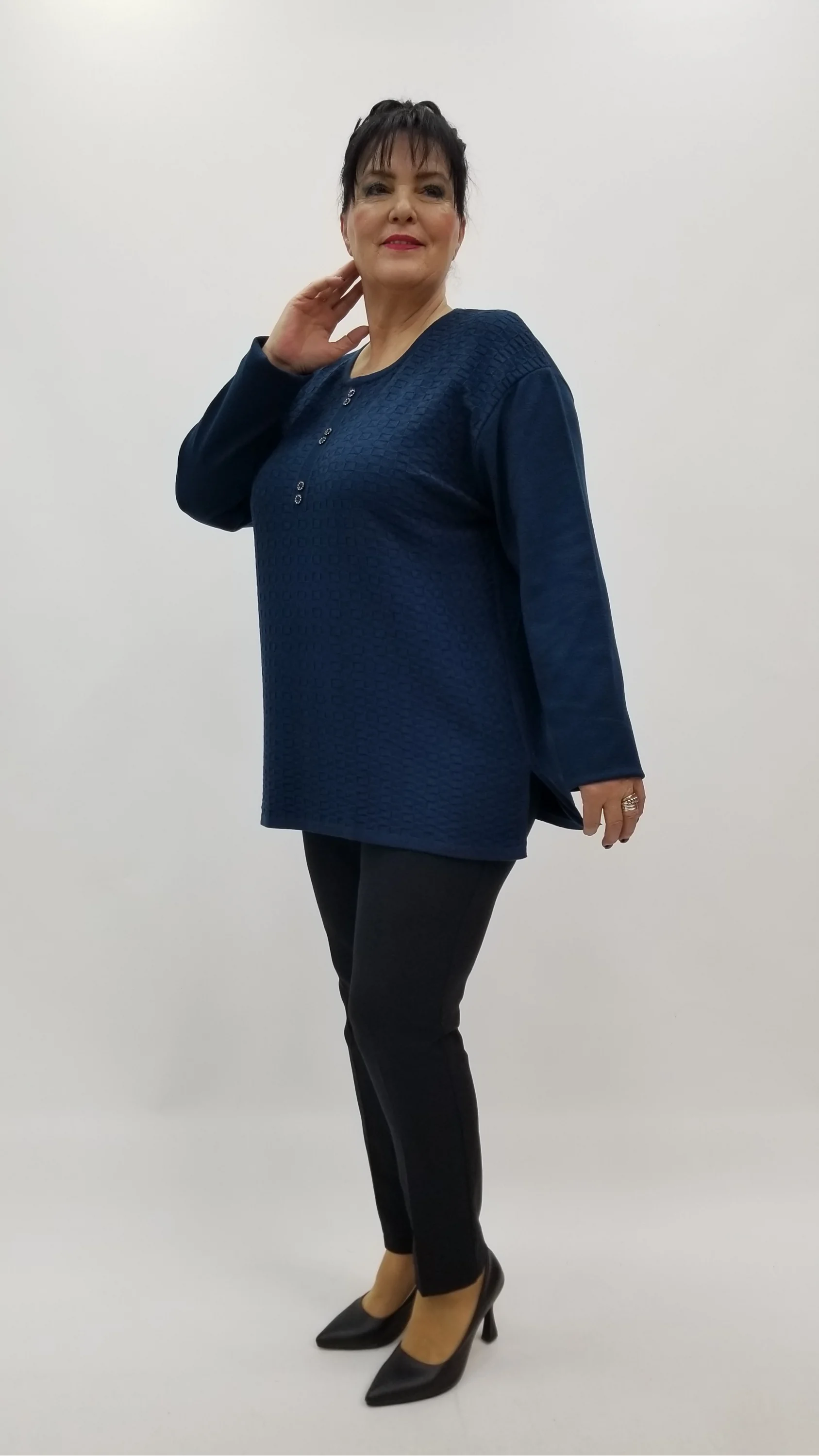 Miraggio Büyük Beden Triko 4298 PETROL