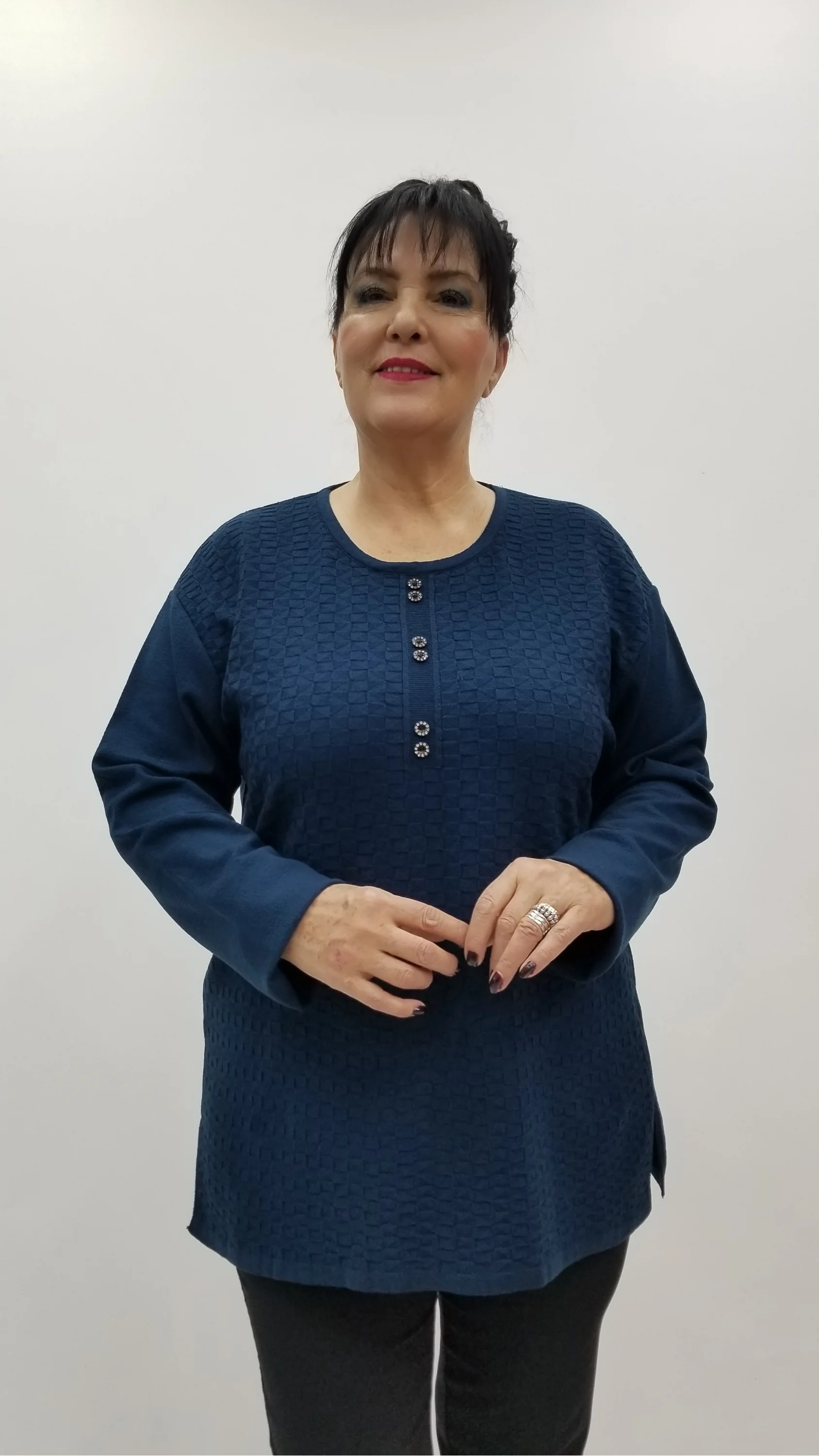 Miraggio Büyük Beden Triko 4298 PETROL