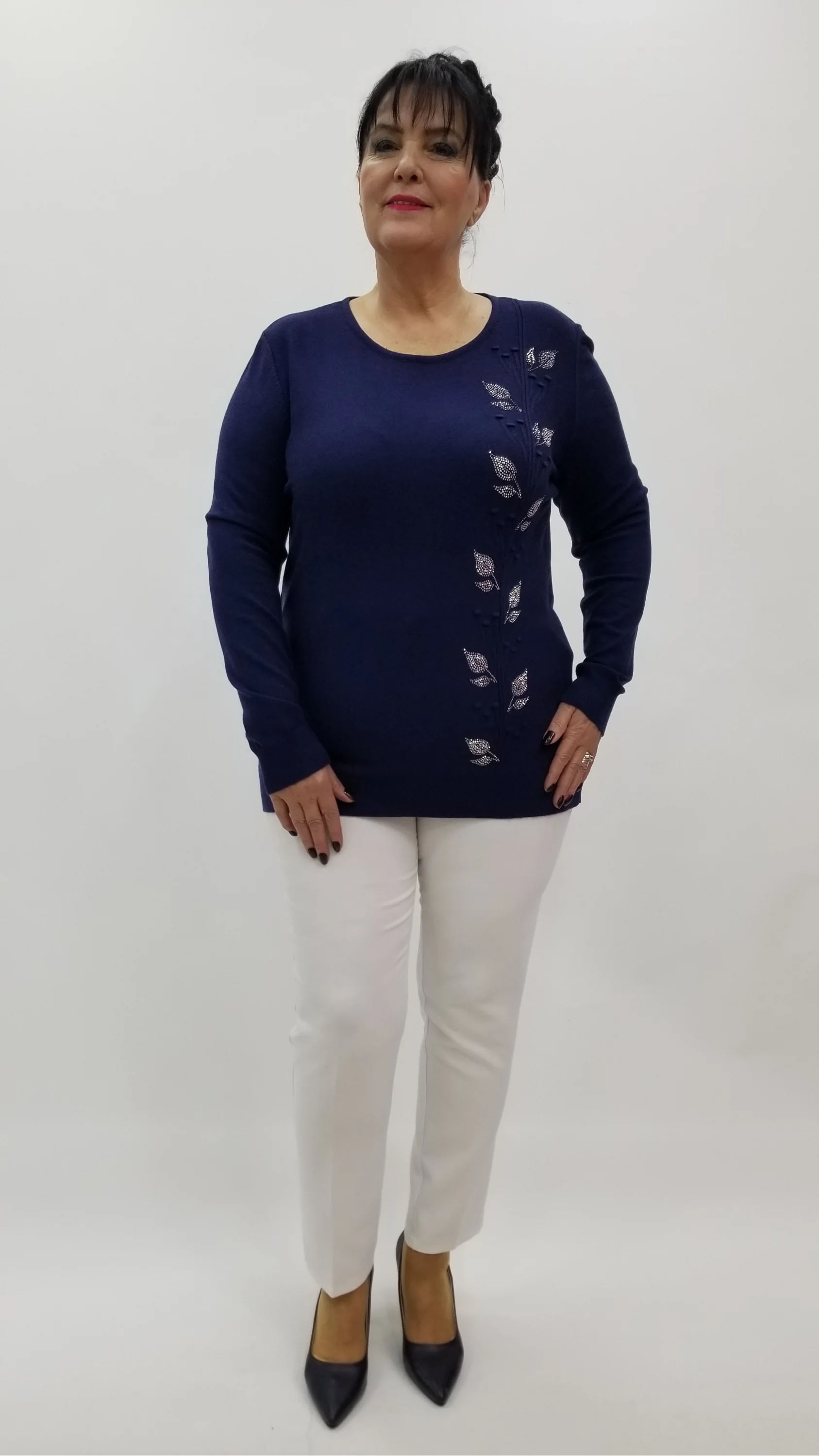 Miraggio Büyük Beden Triko 4322 LACİVERT