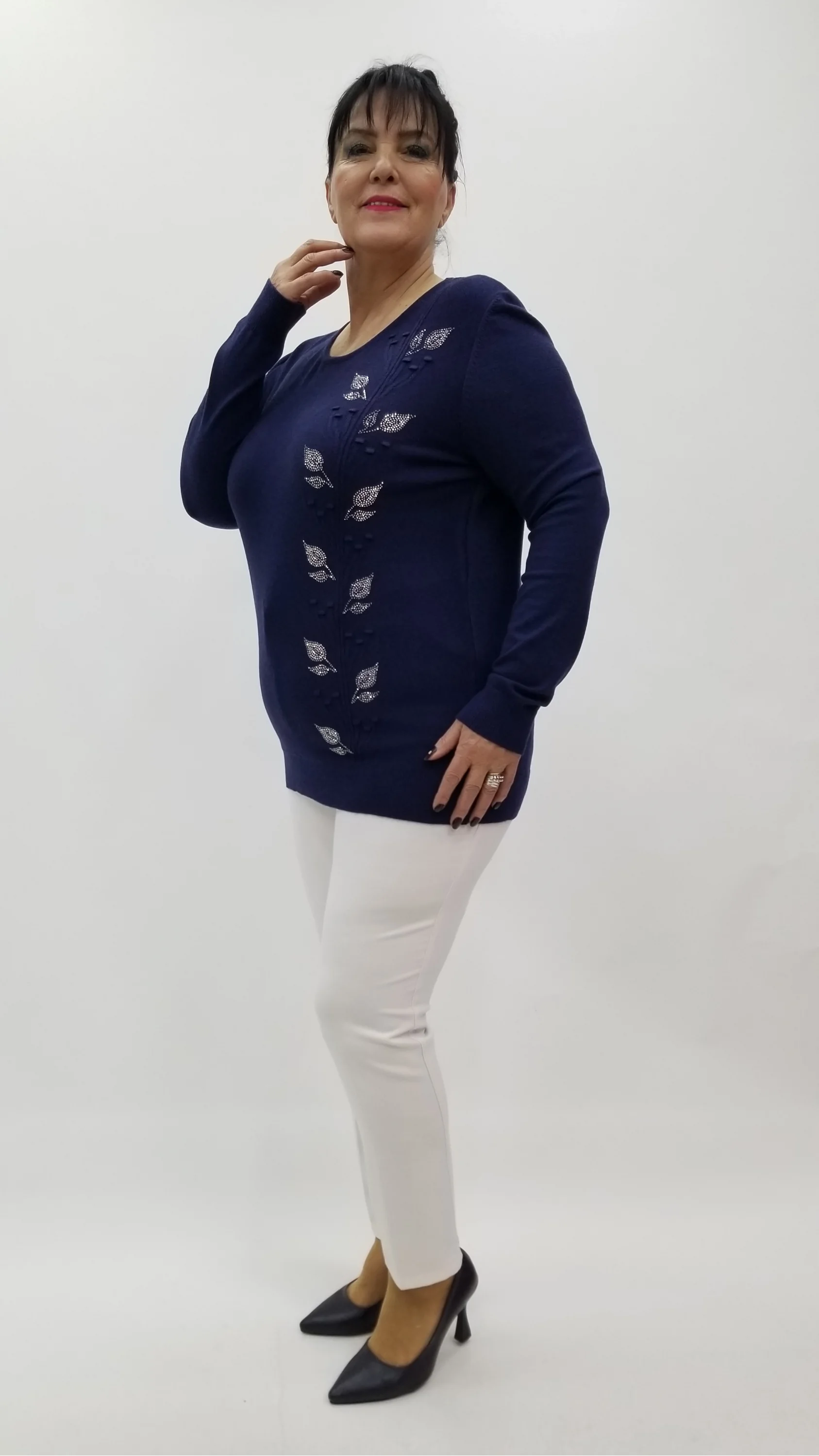 Miraggio Büyük Beden Triko 4322 LACİVERT