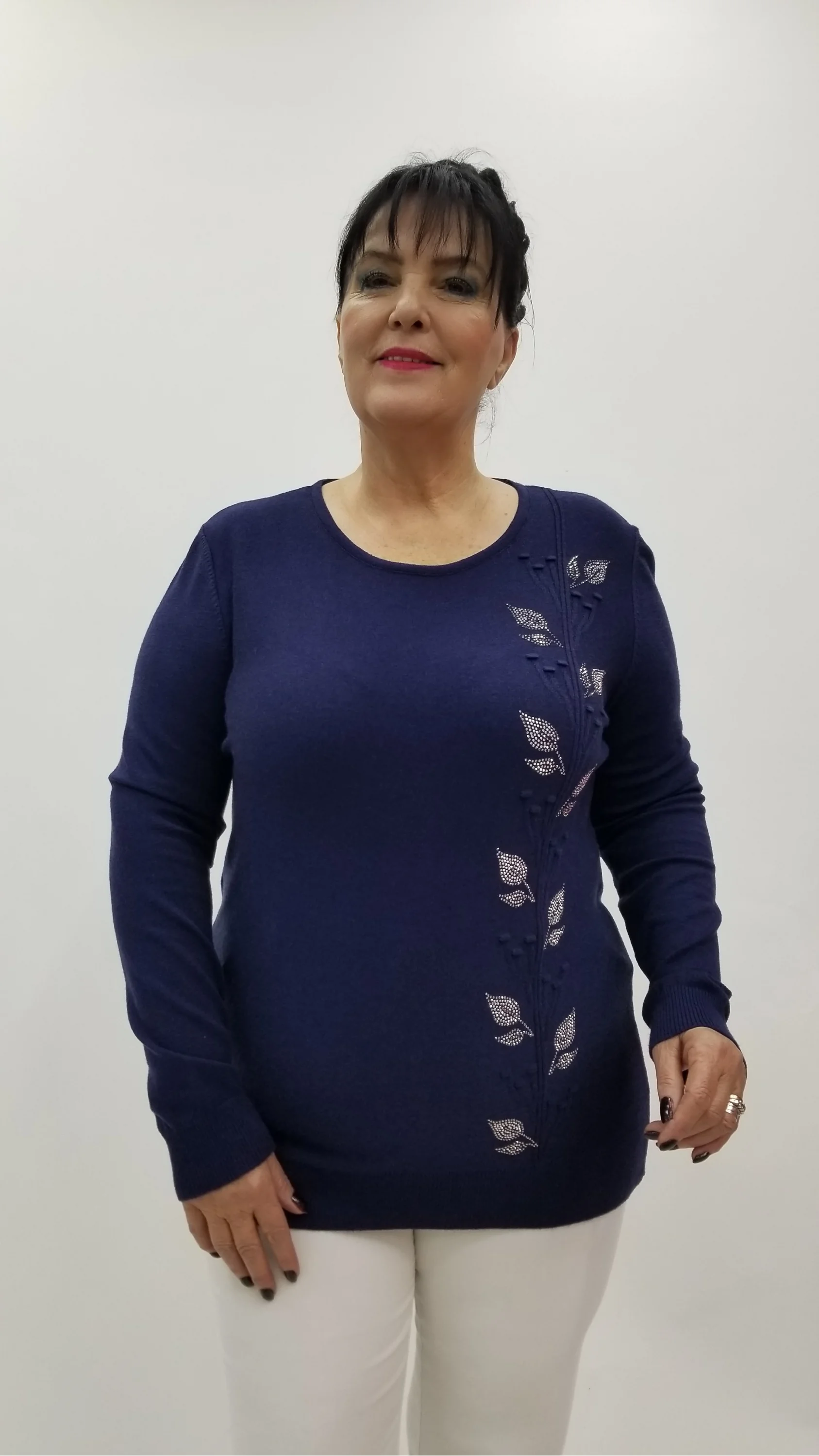 Miraggio Büyük Beden Triko 4322 LACİVERT