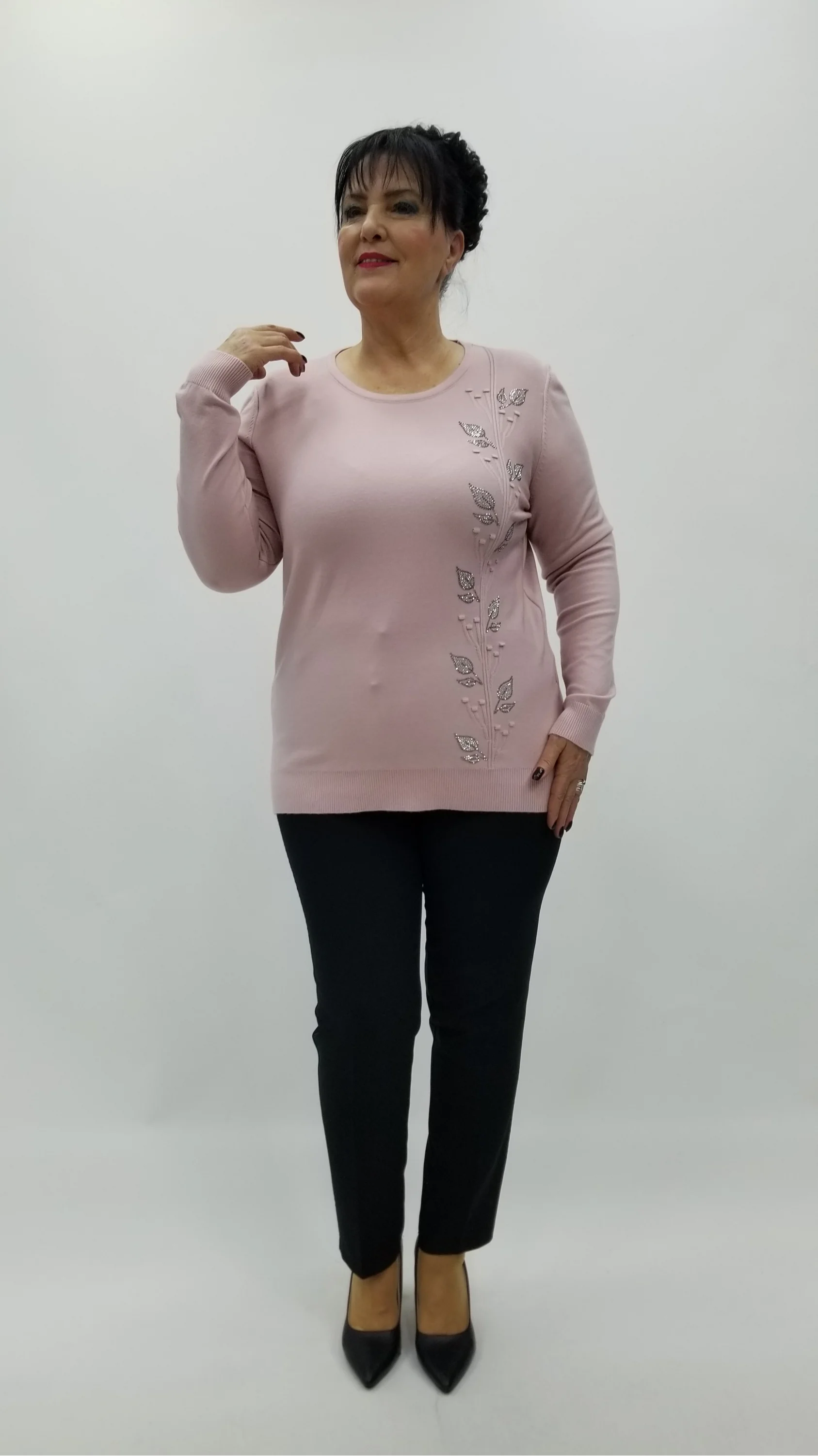 Miraggio Büyük Beden Triko 4322 PUDRA