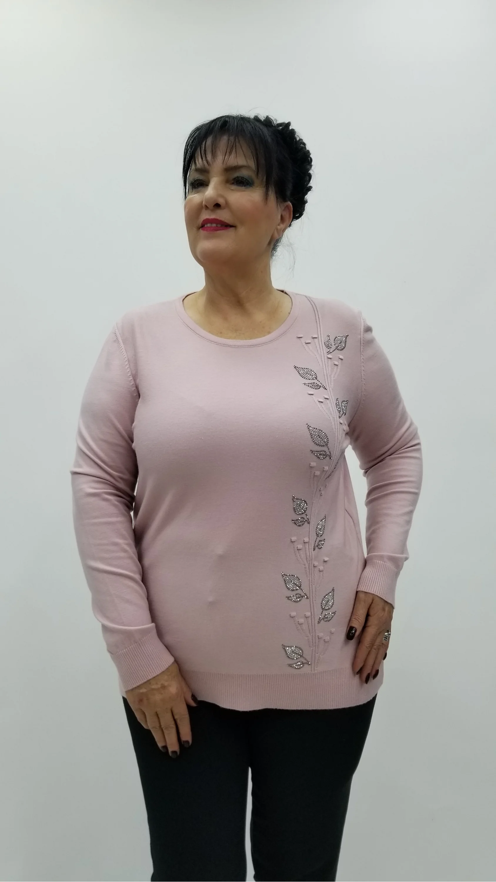 Miraggio Büyük Beden Triko 4322 PUDRA