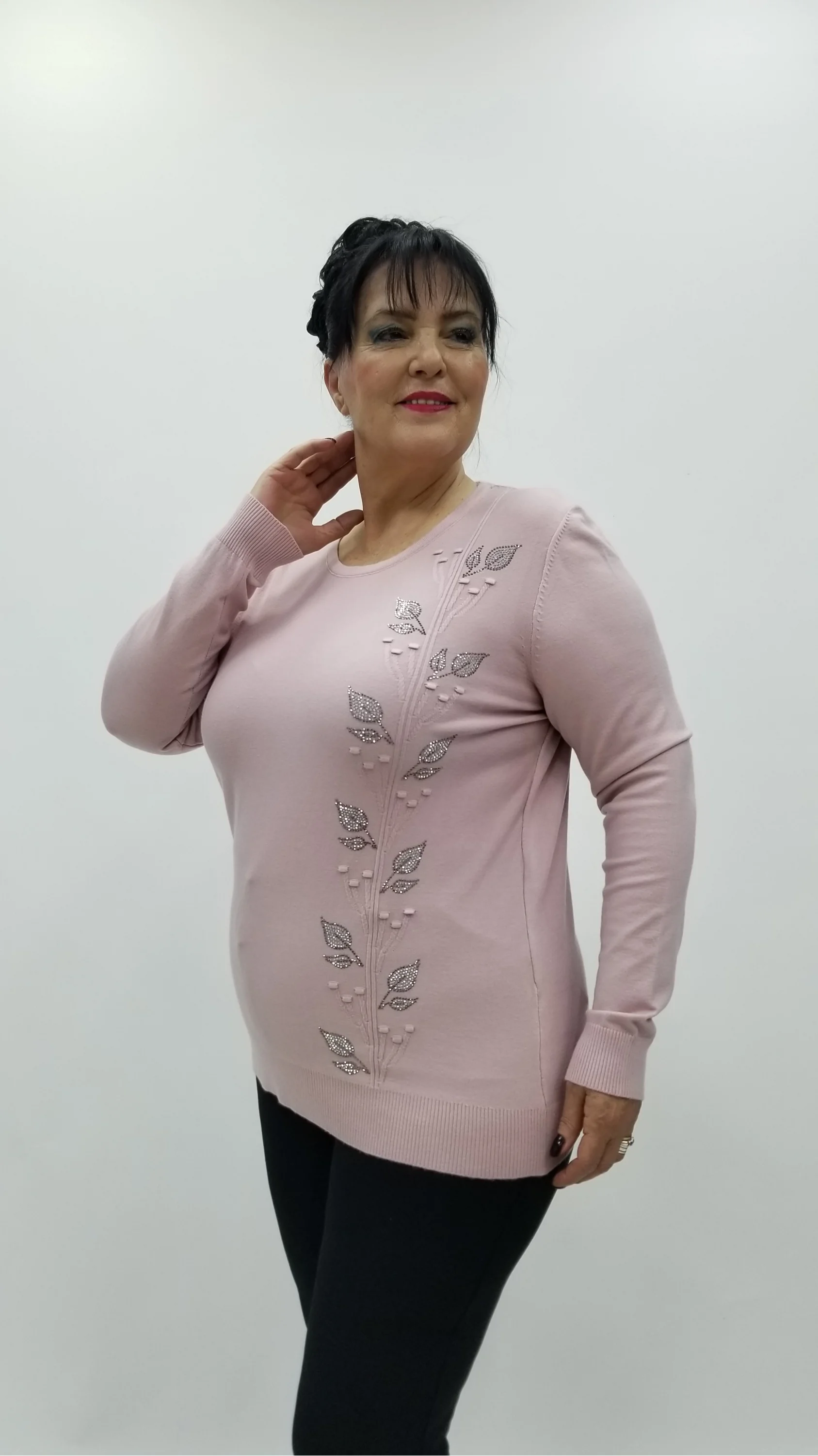 Miraggio Büyük Beden Triko 4322 PUDRA