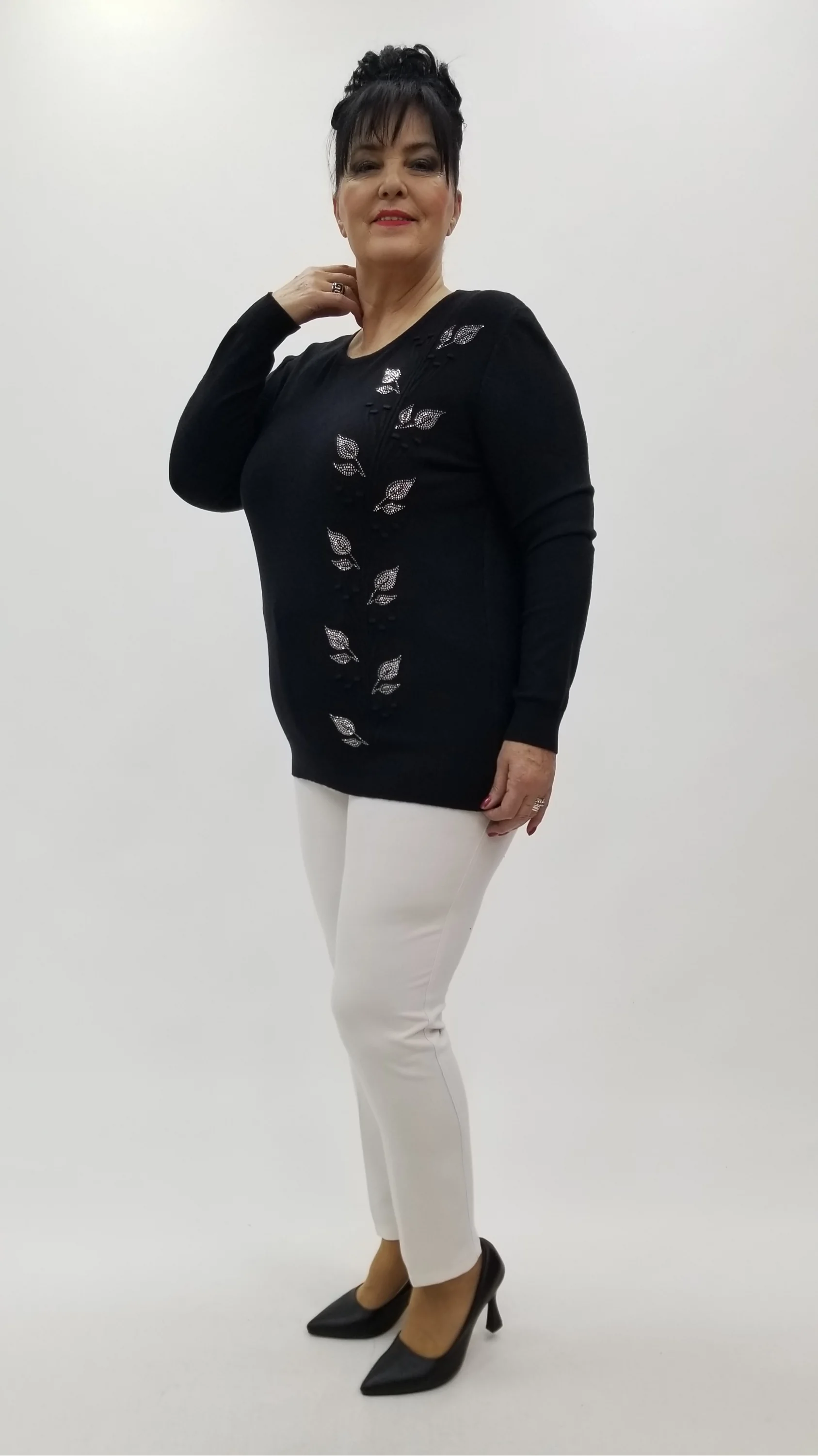 Miraggio Büyük Beden Triko 4322 SİYAH